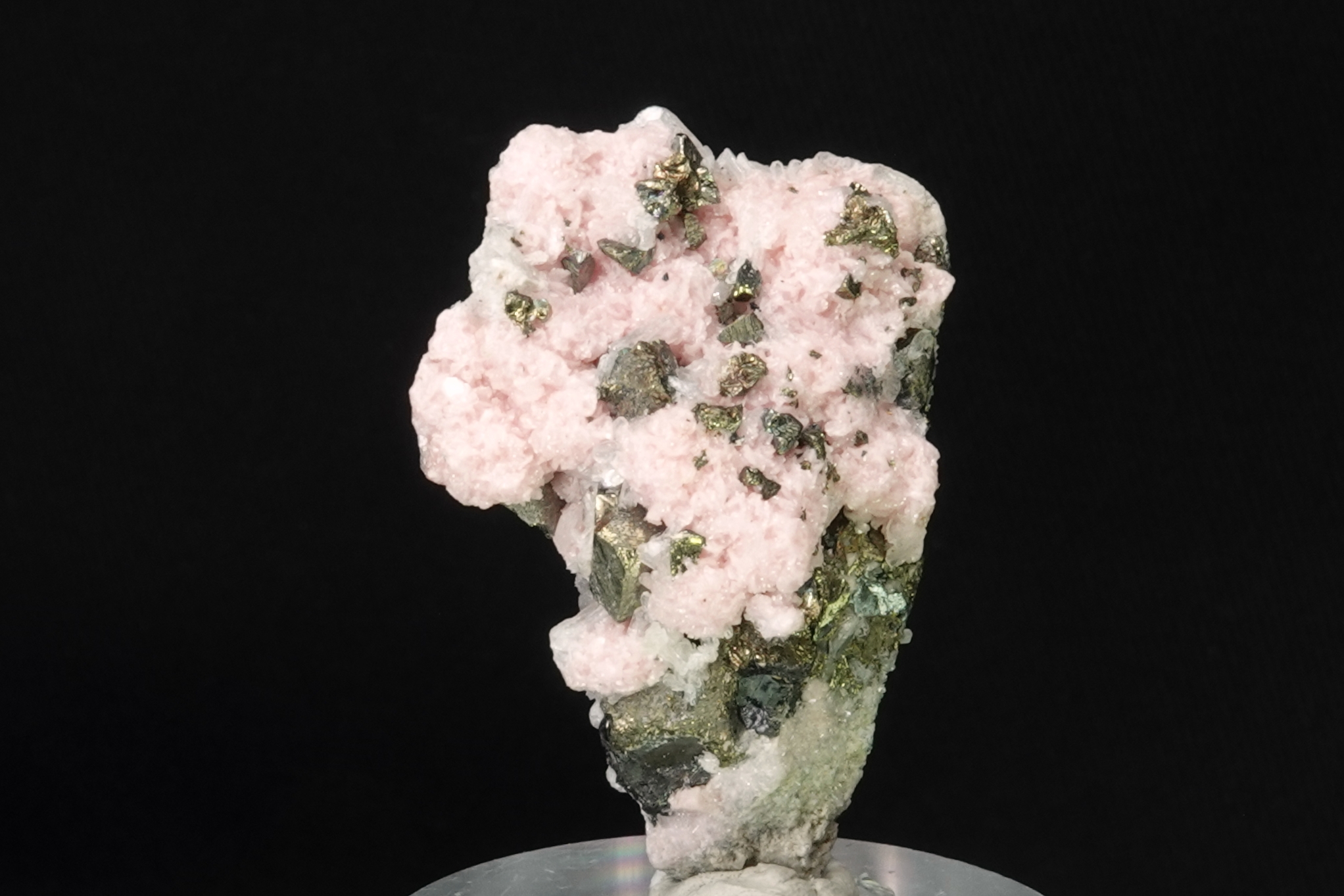 Rhodochrosite, Calcite, Chalcopyrite & Sphalérite - Double face - Bulgarie - 103 ct