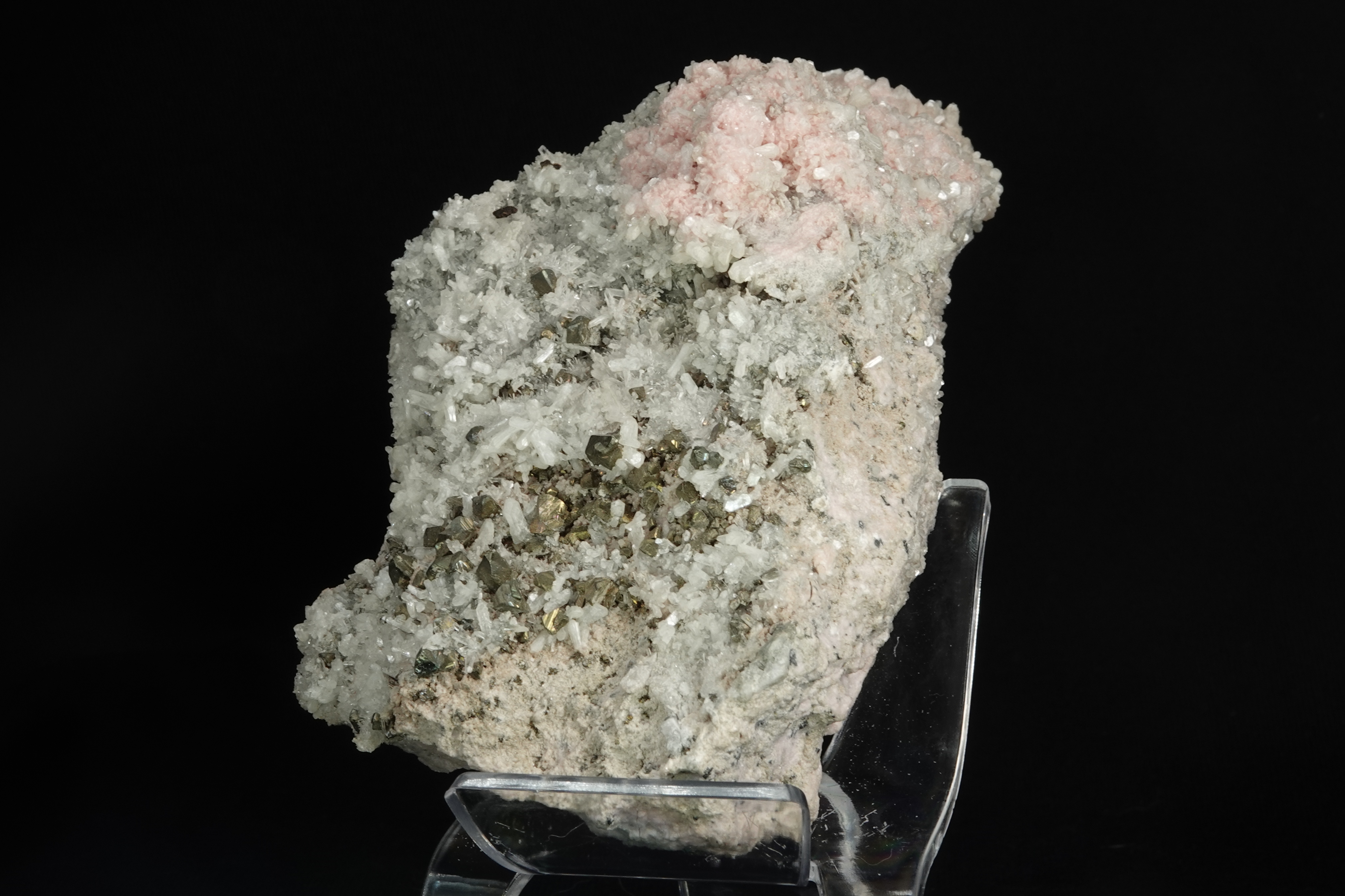 Rhodochrosite, Calcite, Sphalérite & Chalcopyrite - Bulgarie - 20875 ct