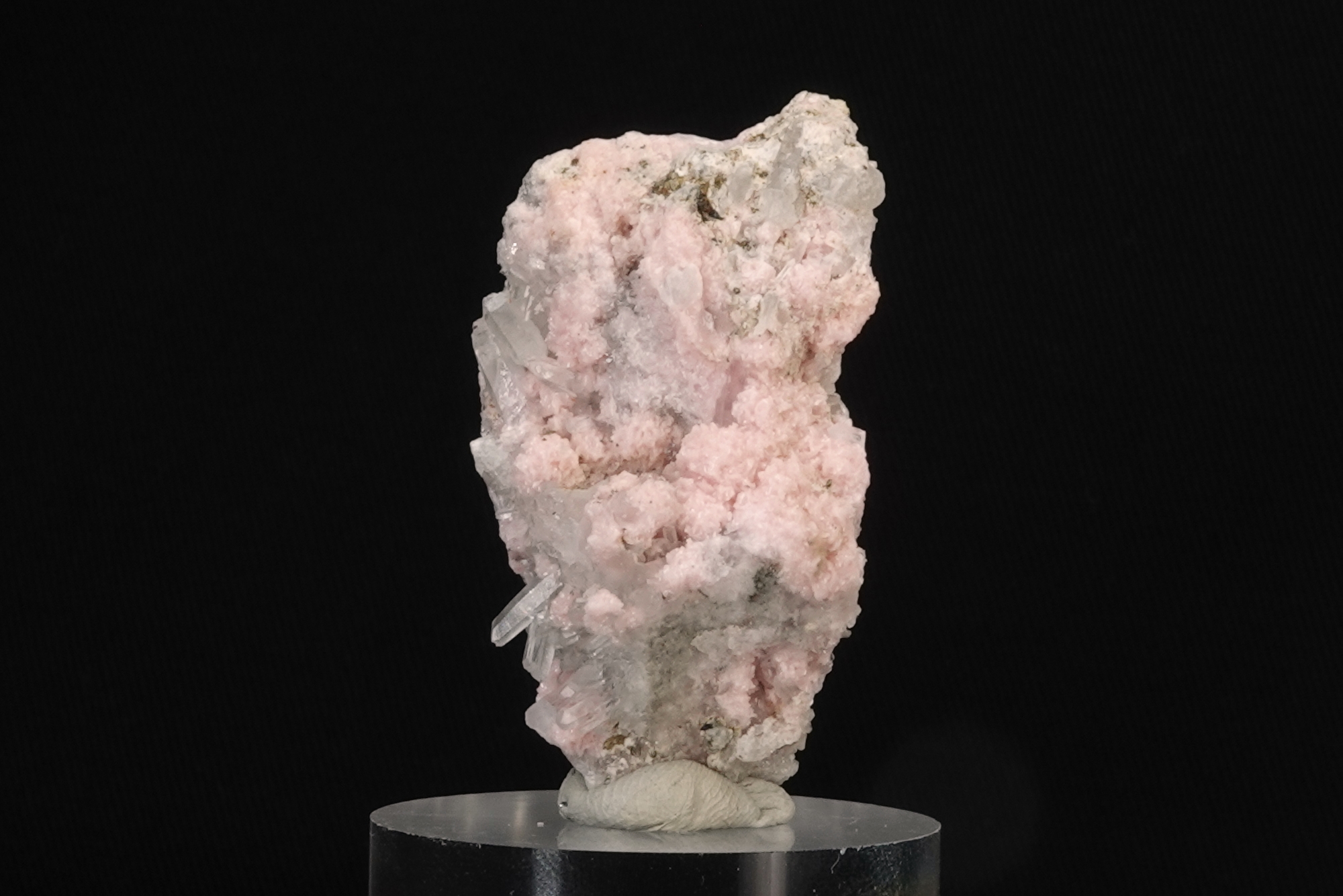 Rhodochrosite, Chalcopyrite & Quartz - Mine de Davidkovo, Bulgarie - 161 ct