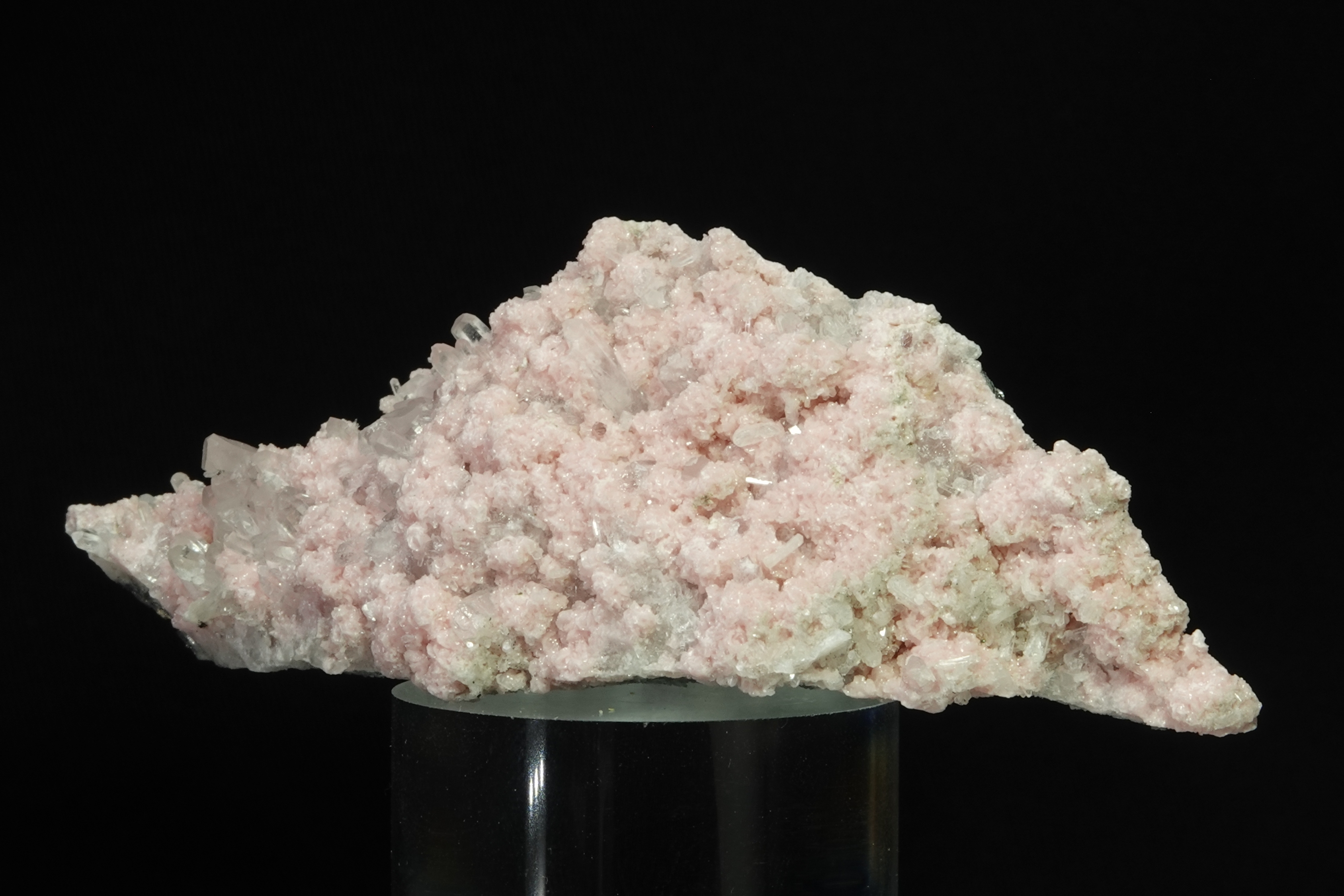 Rhodochrosite, Quartz, Chalcopyrite - Mine de Davidkovo, Bulgarie - 613.5 ct
