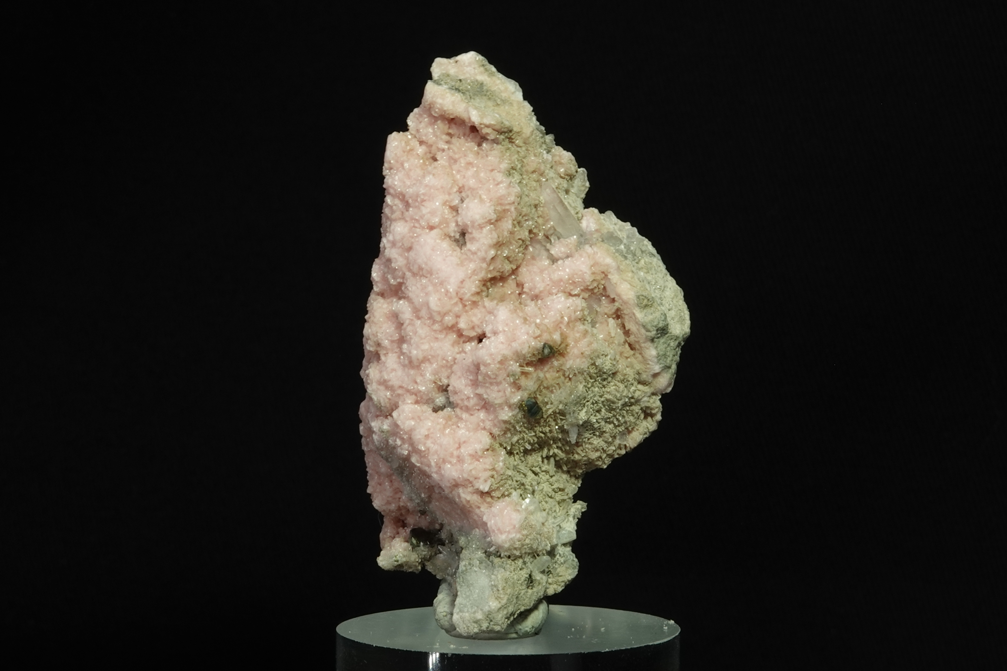 Rhodochrosite, Quartz, Pyrite - Mine de Davidkovo, Bulgarie - 346 ct