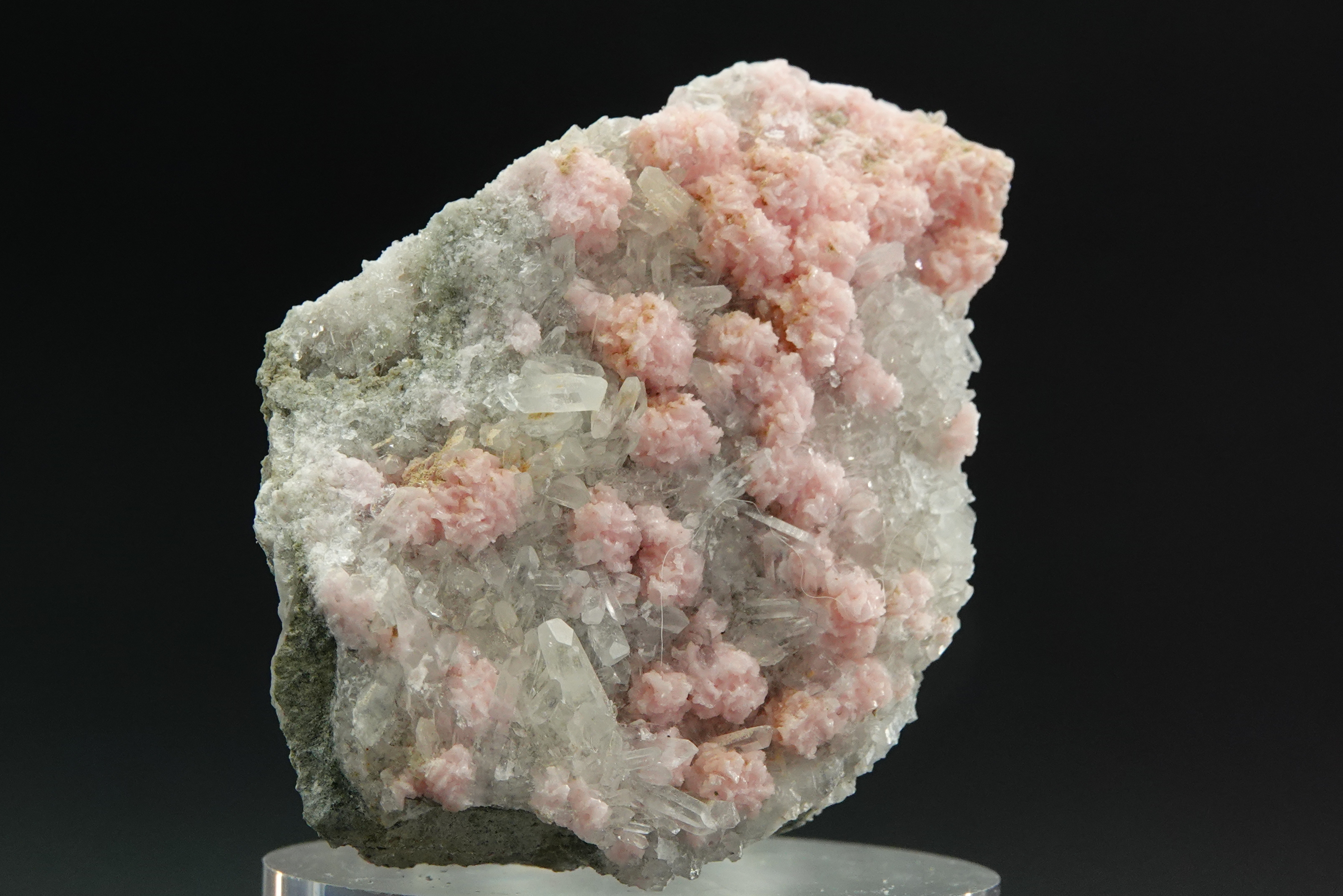 Rhodocrhrosite & Calcite avec inclusions de Spharélite - Bulgarie - 310 ct