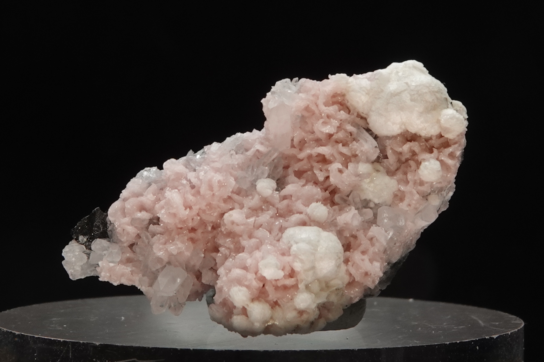Rhodochrosite, Calcite, Quartz, Galène & Chalcopyrite - Bulgarie