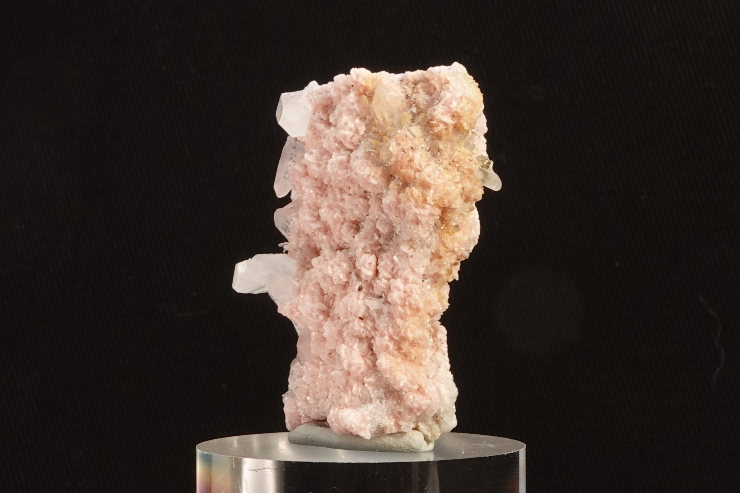 Rhodochrosite & Calcite avec inclusion de Chalcopyrite - Bulgarie - 112 ct