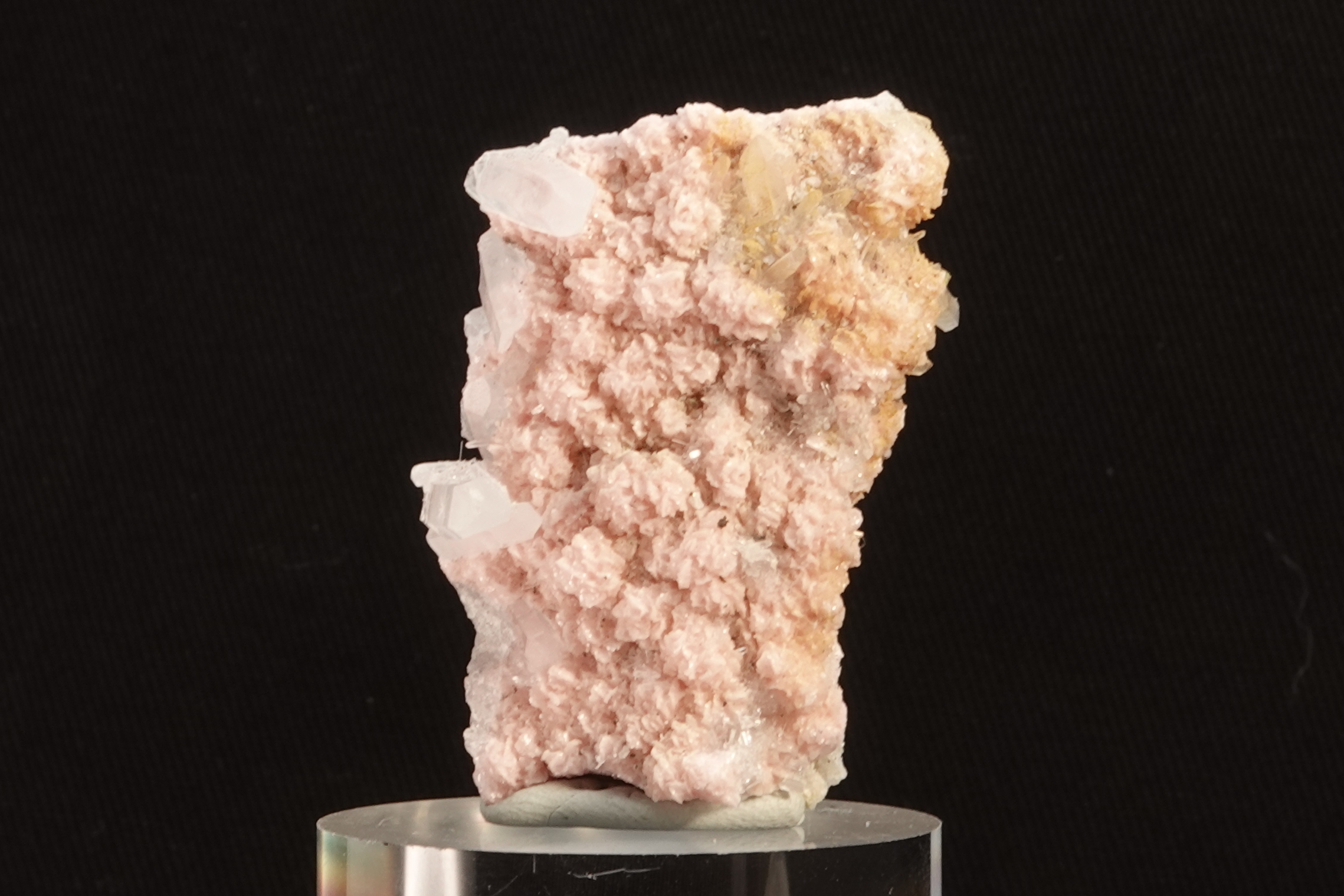 Rhodochrosite & Calcite avec inclusion de Chalcopyrite - Bulgarie - 112 ct