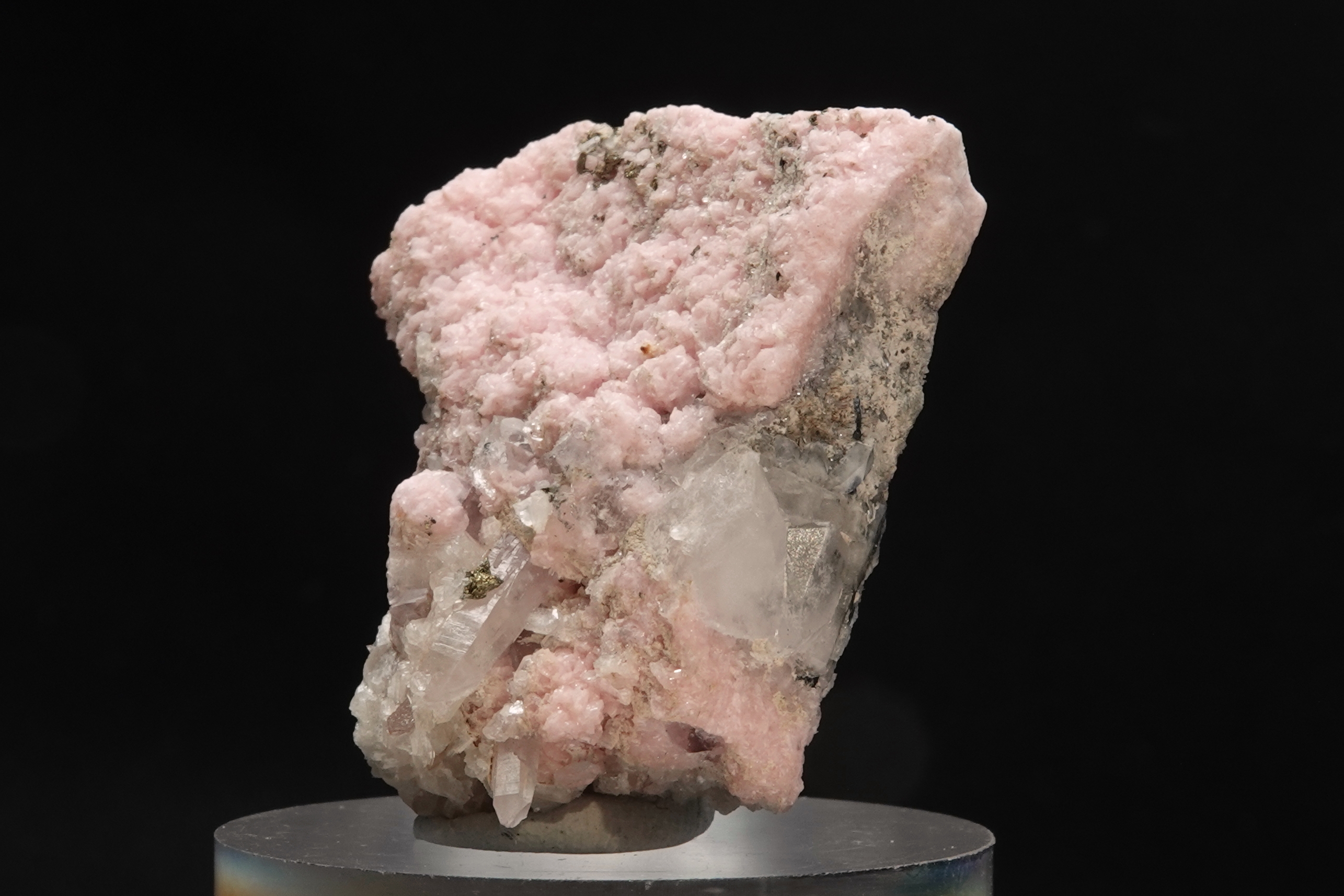 Rhodochrosite, Quartz - Mine de Davidkovo, Bulgarie - 124 ct