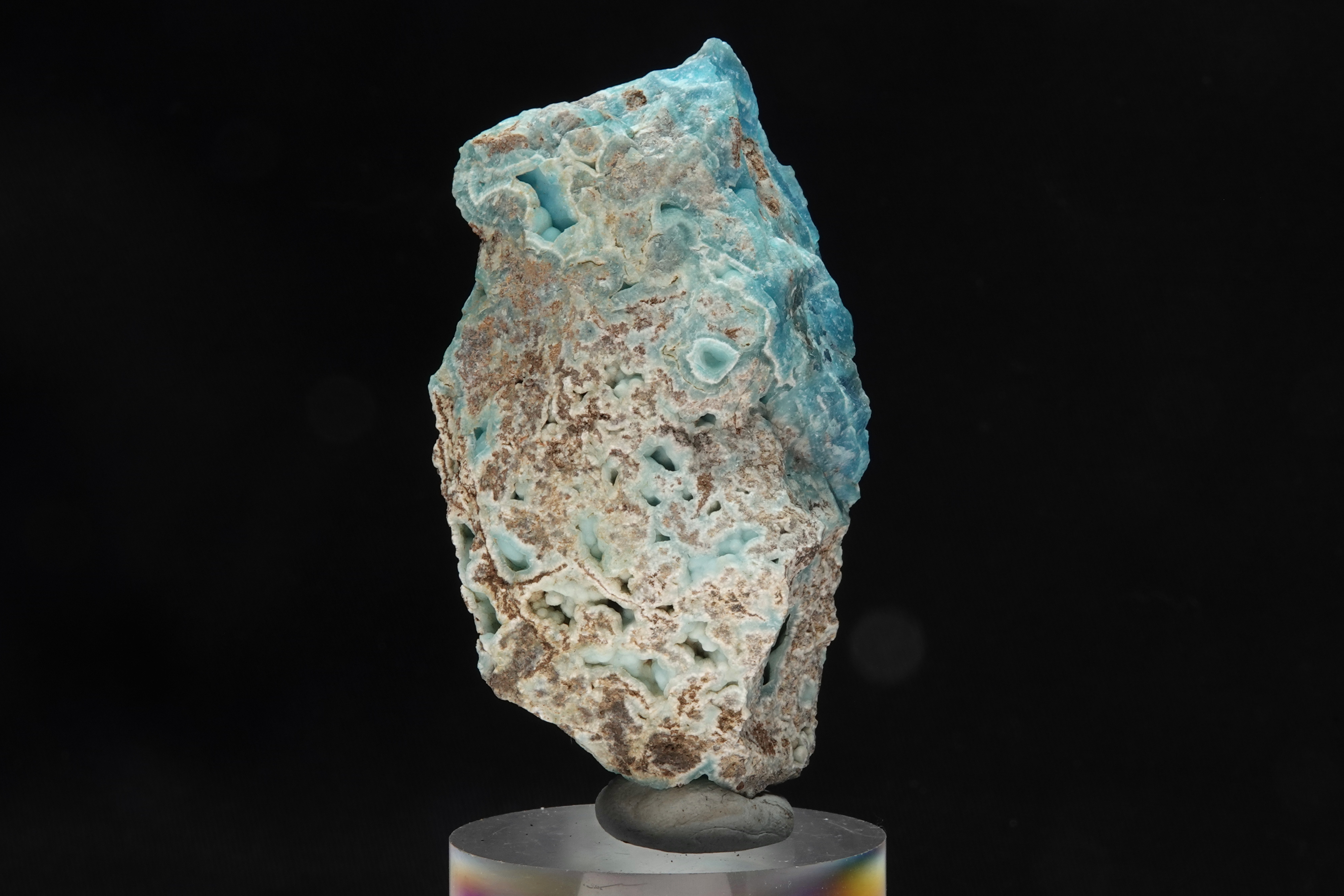 Hémimorphite bleue massive - Mine de Sa Duchessa, Sardaigne, Italie - 519 ct