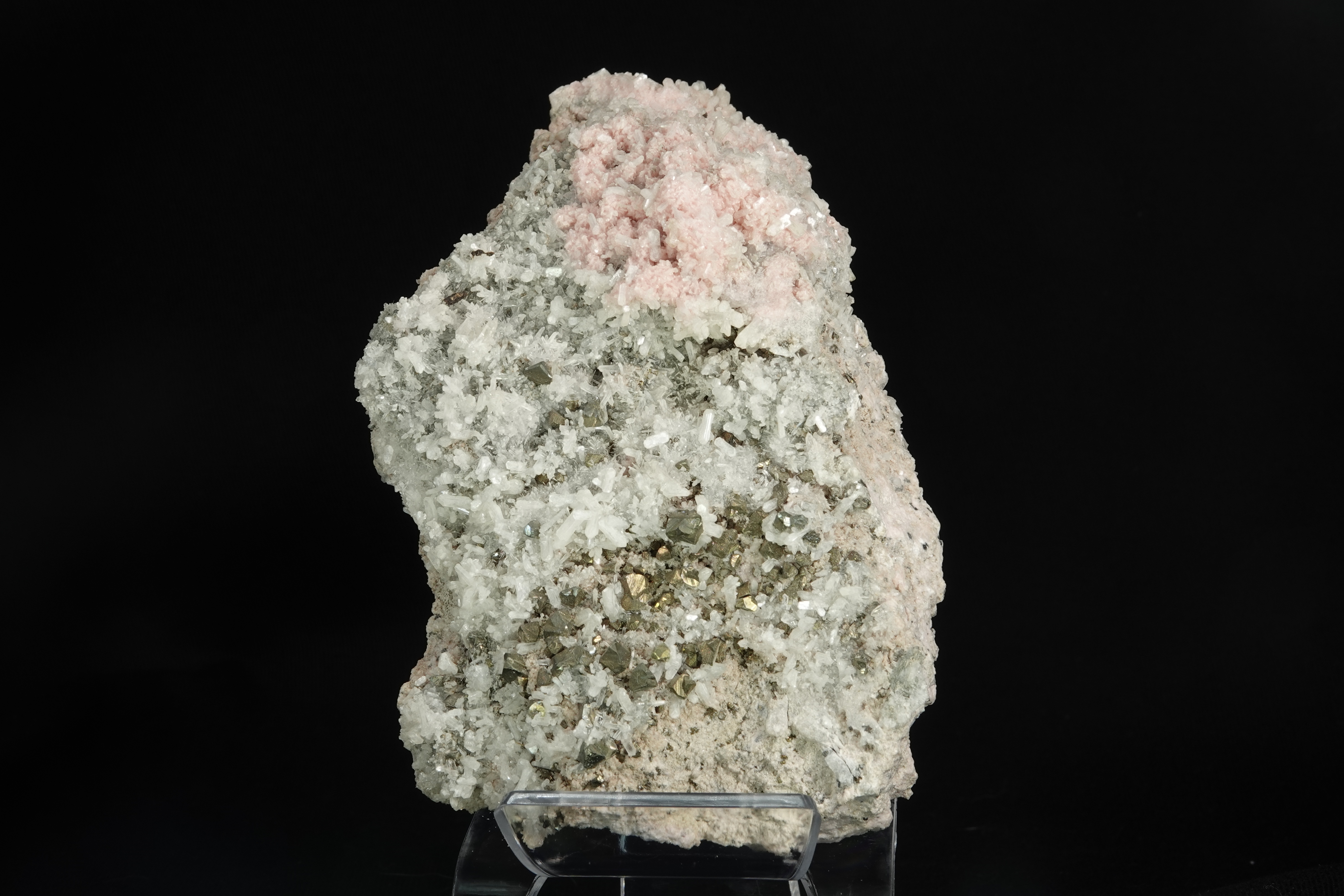 Rhodochrosite, Calcite, Sphalérite & Chalcopyrite - Bulgarie - 20875 ct