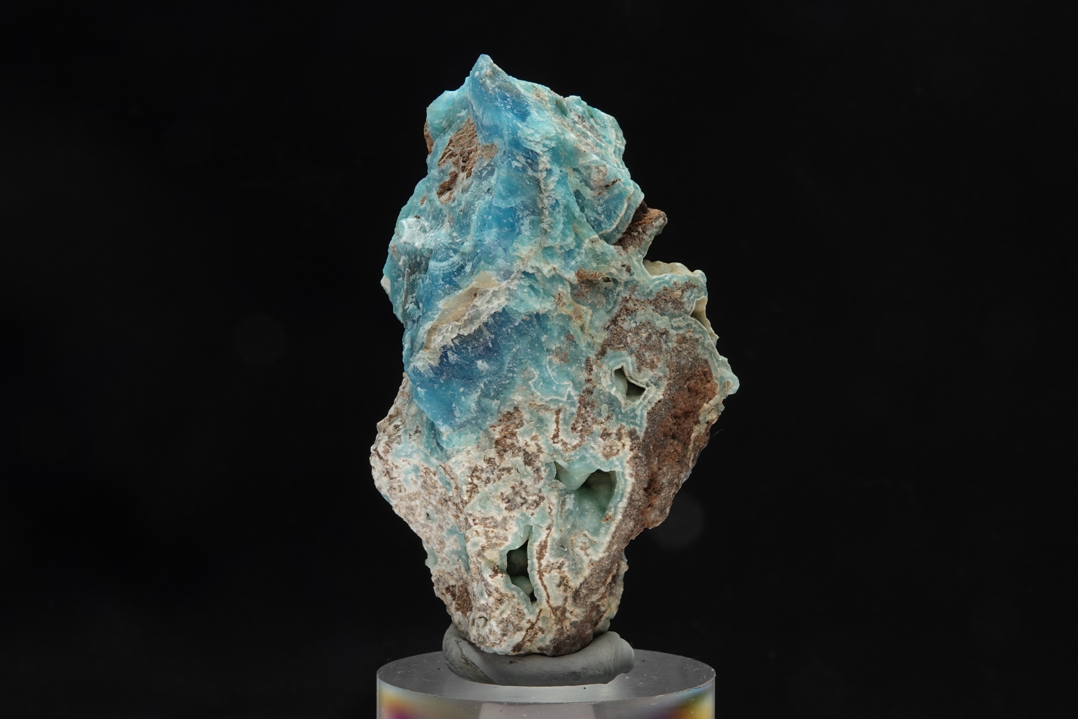 Hémimorphite bleue massive - Mine de Sa Duchessa, Sardaigne, Italie - 519 ct