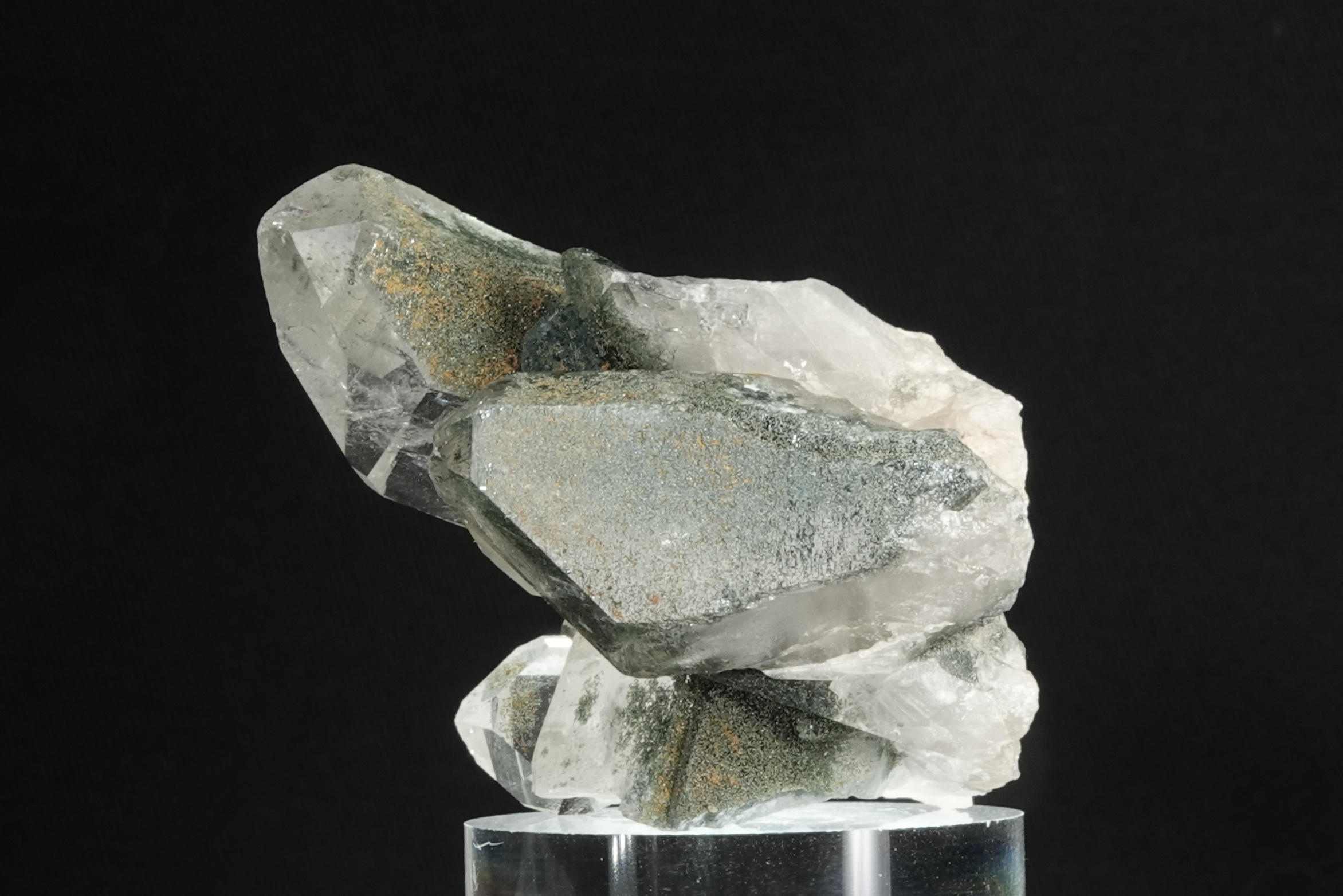 Quartz à fantôme chlorite - Oisans, Isère  553,5 ct