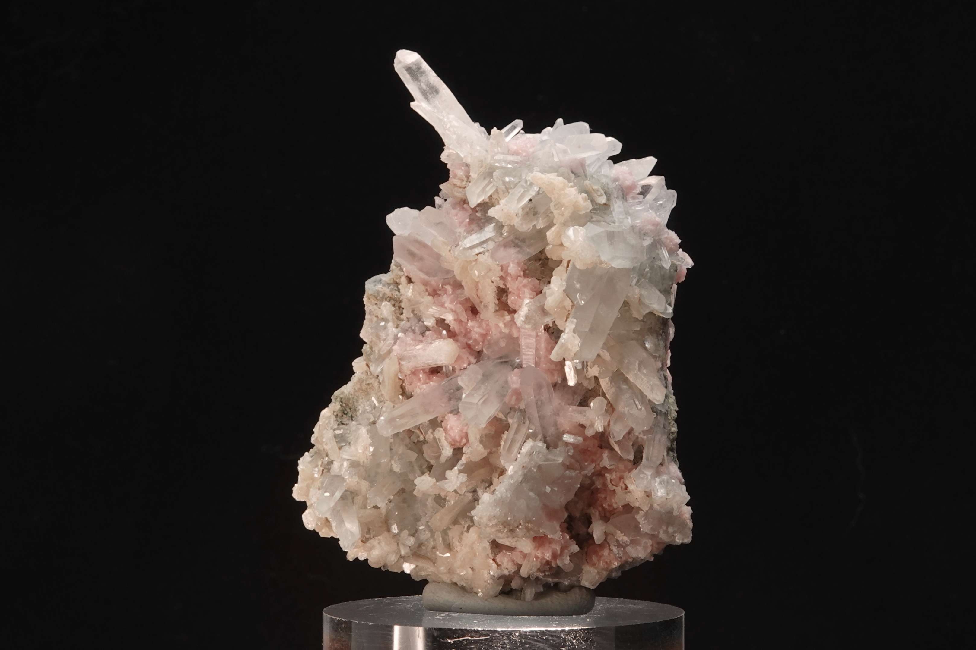 Rhodochrosite & Calcite avec inclusion de Chalcopyrite - 360° - Bulgarie - 281 ct