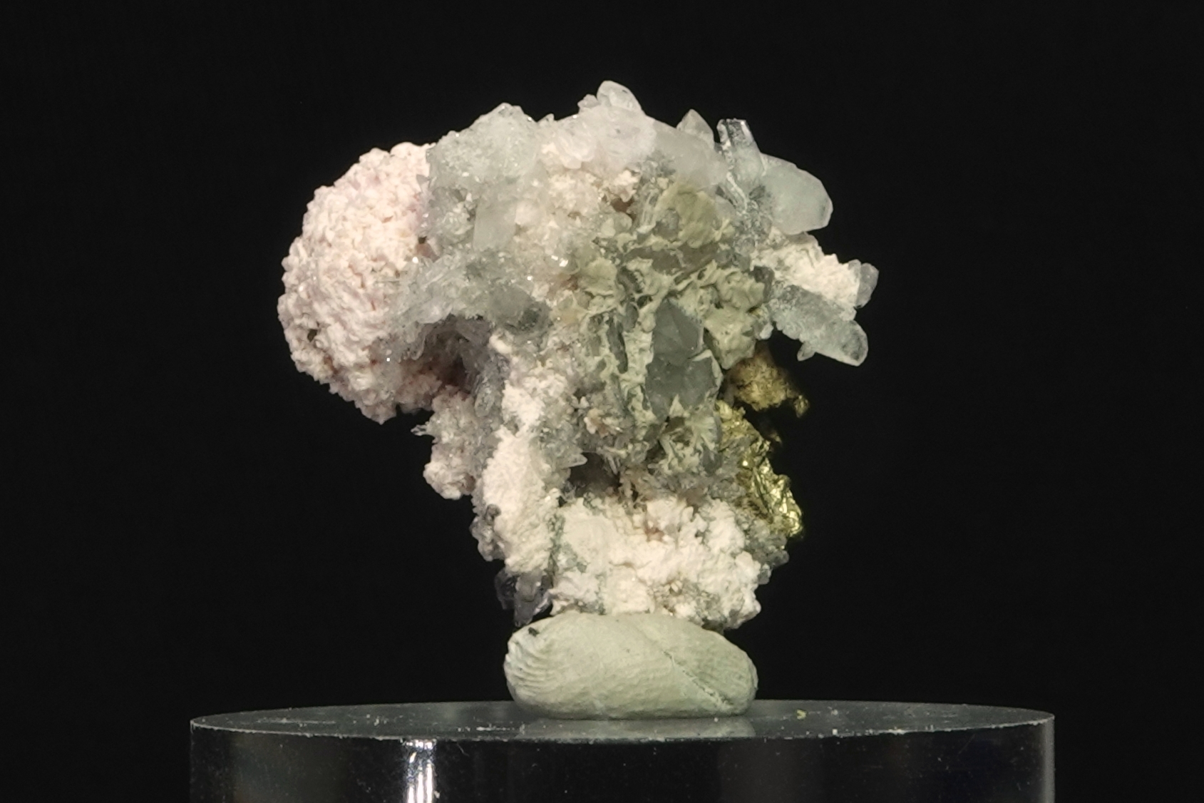  Rhodochrosite, Quartz, Pyrite - Mine de Davidkovo, Bulgarie - 43 ct