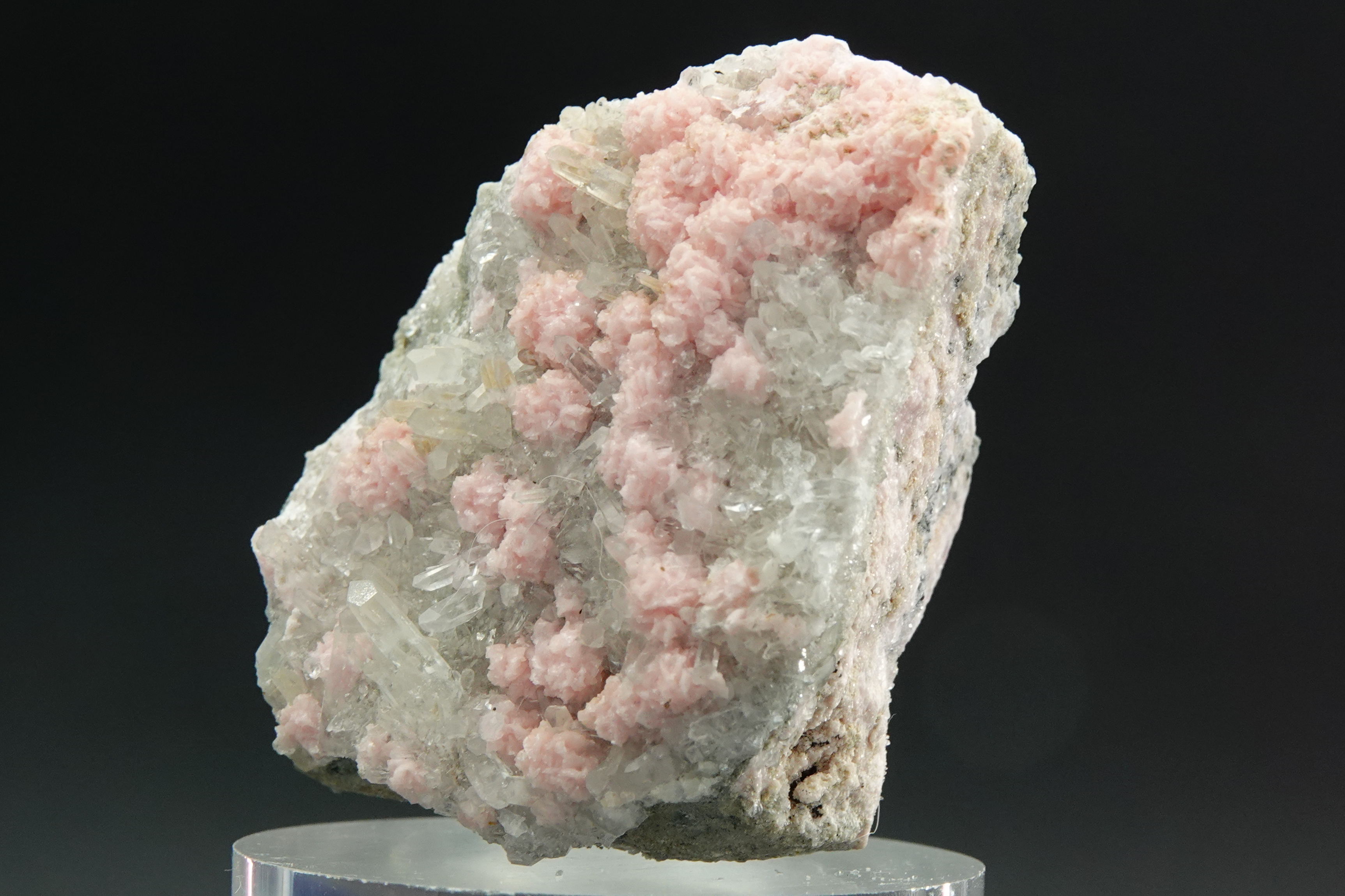 Rhodocrhrosite & Calcite avec inclusions de Spharélite - Bulgarie - 310 ct