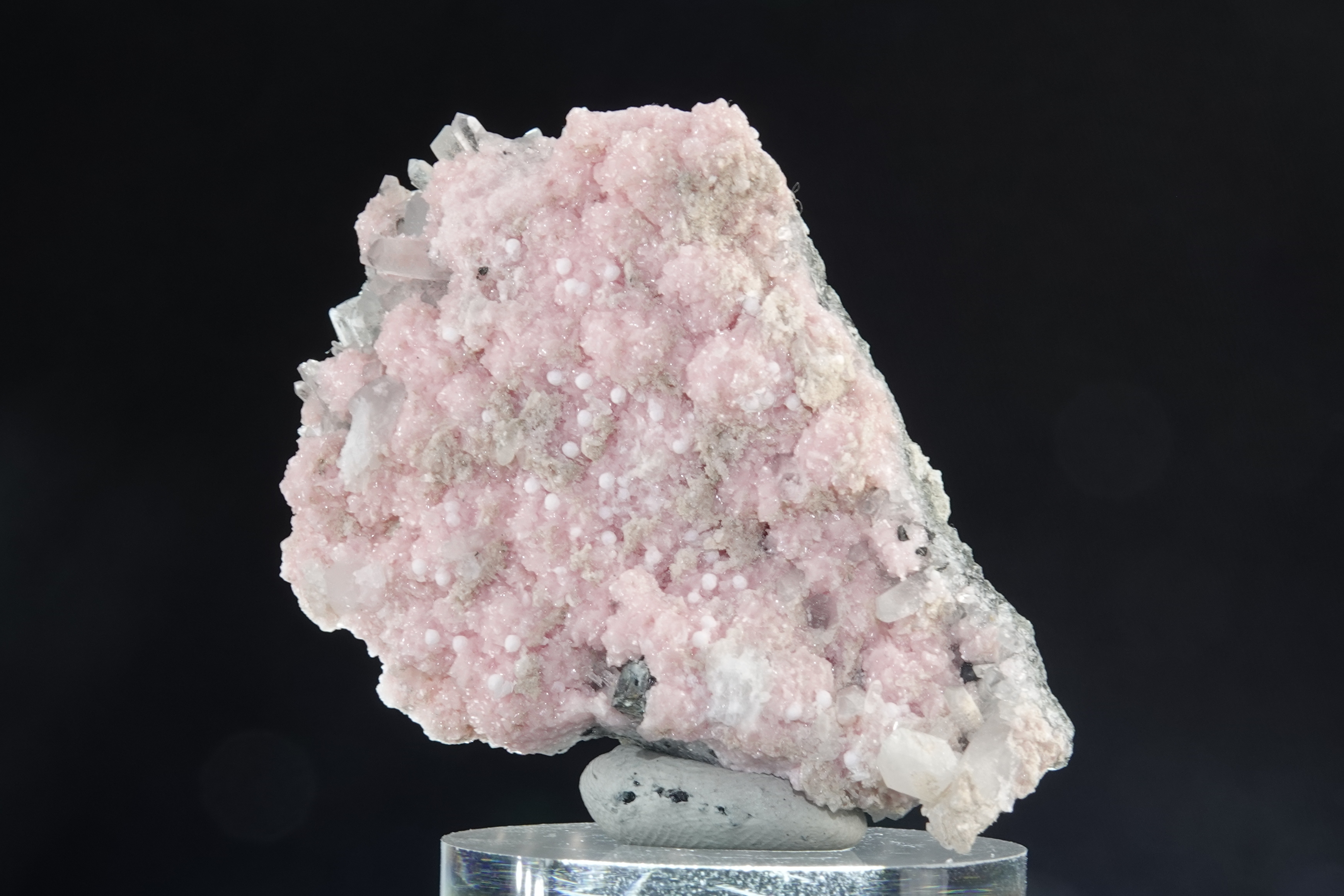 Rhodochrosite, Galène, Quartz & Calcite - Mine de Daidkovo, Bulgarie - 245 carats