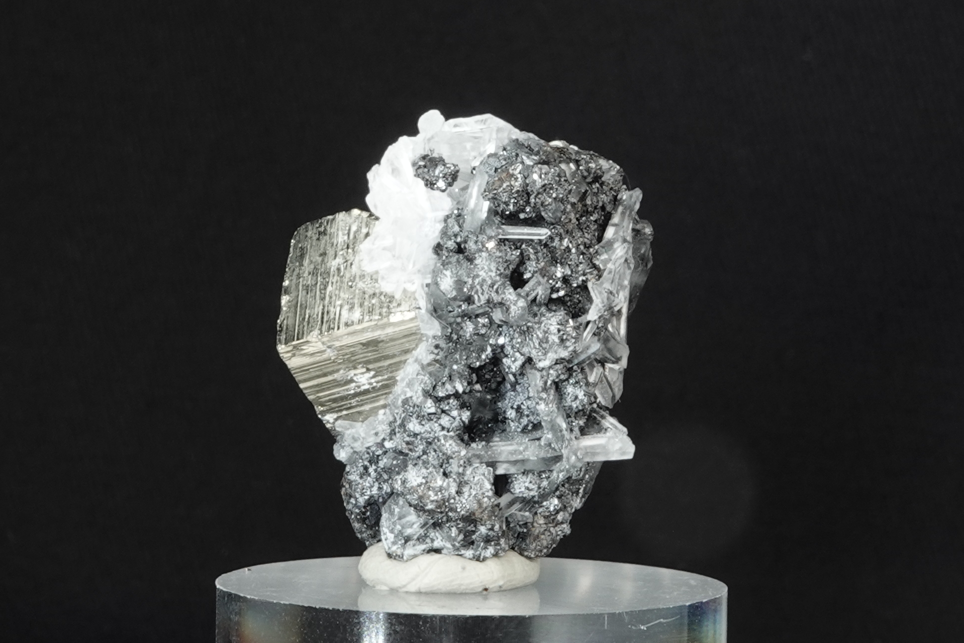 Minéral Galène, Pyrite & Quartz - Mine de Krushev, Bulgarie - 187 ct