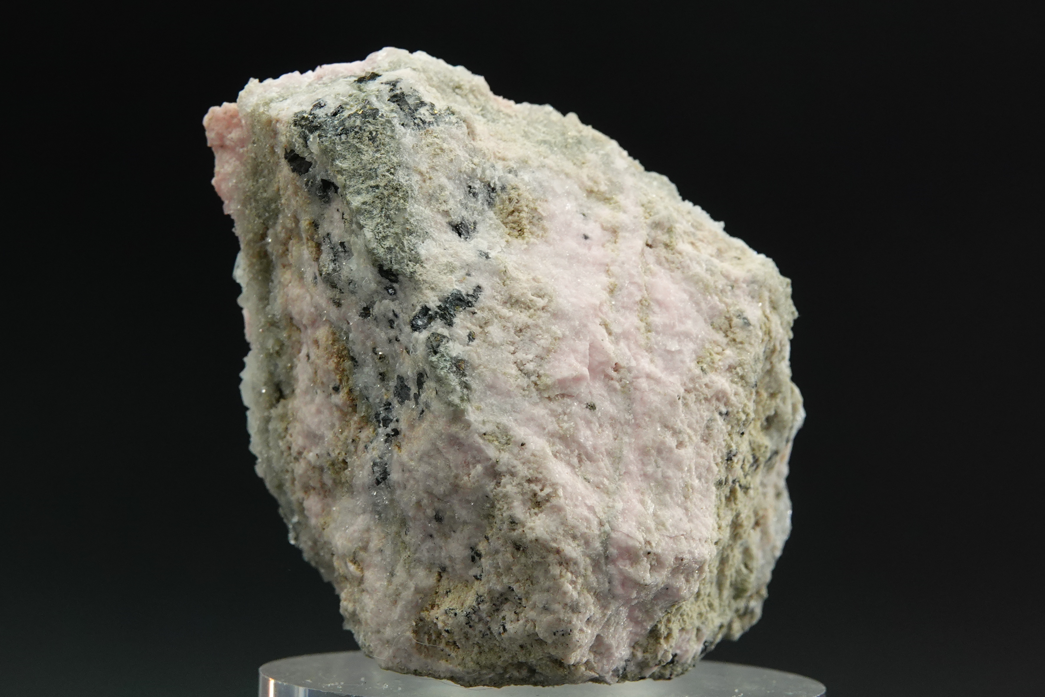 Rhodocrhrosite & Calcite avec inclusions de Spharélite - Bulgarie - 310 ct