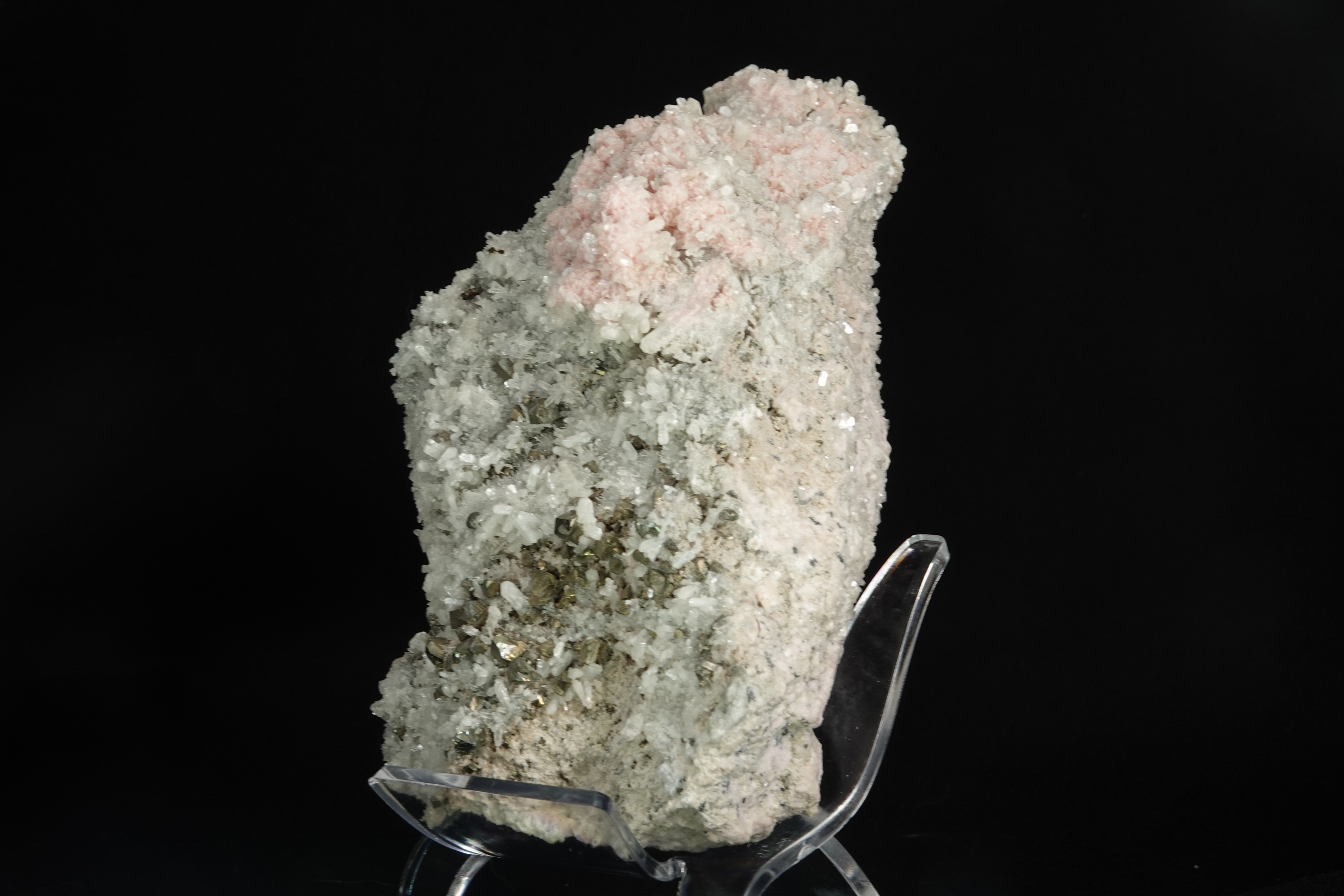 Rhodochrosite, Calcite, Sphalérite & Chalcopyrite - Bulgarie - 20875 ct