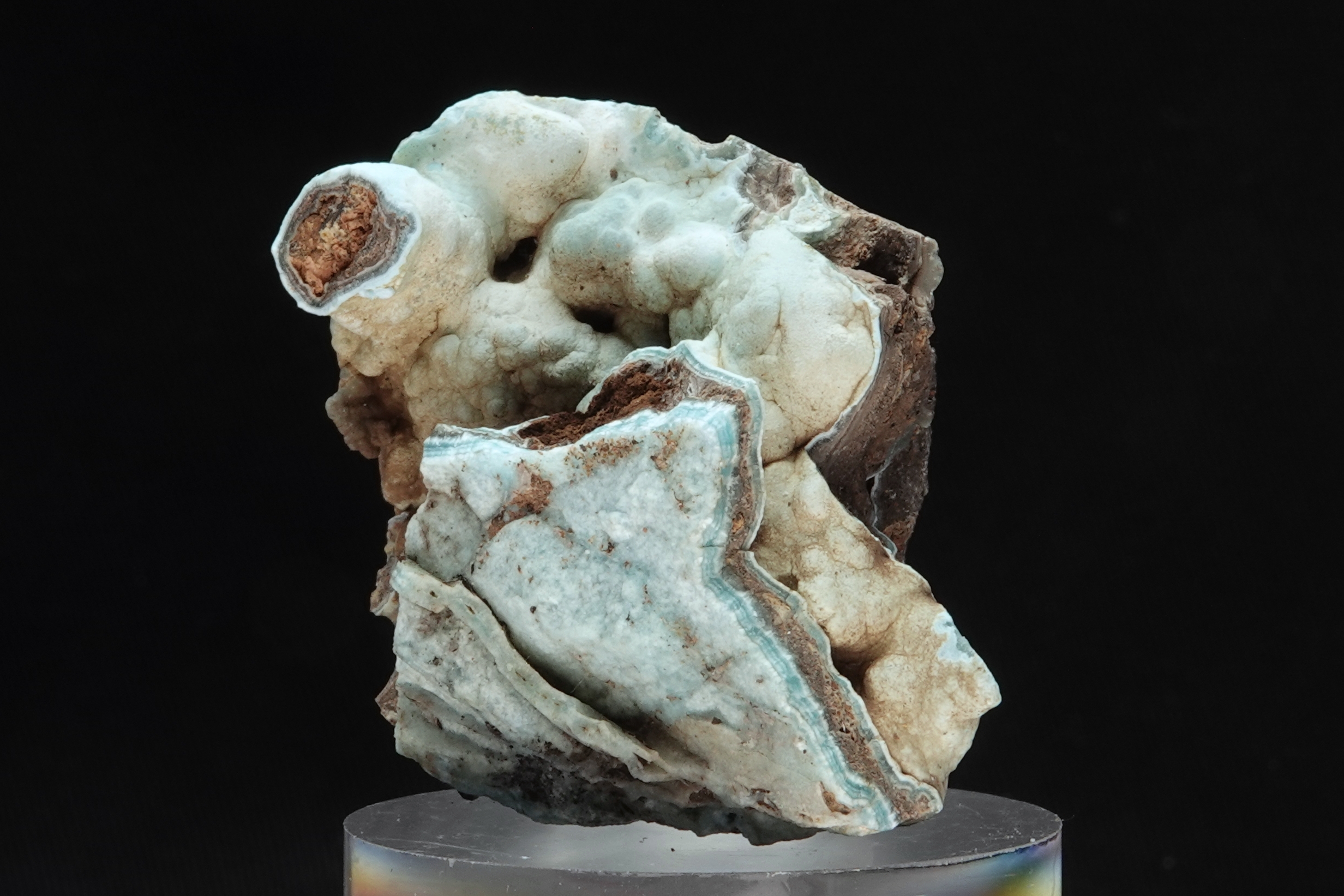 Hémimorphite botryoïdale - Mine de Sa Duchessa, Sardaigne, Italie - 243 ct
