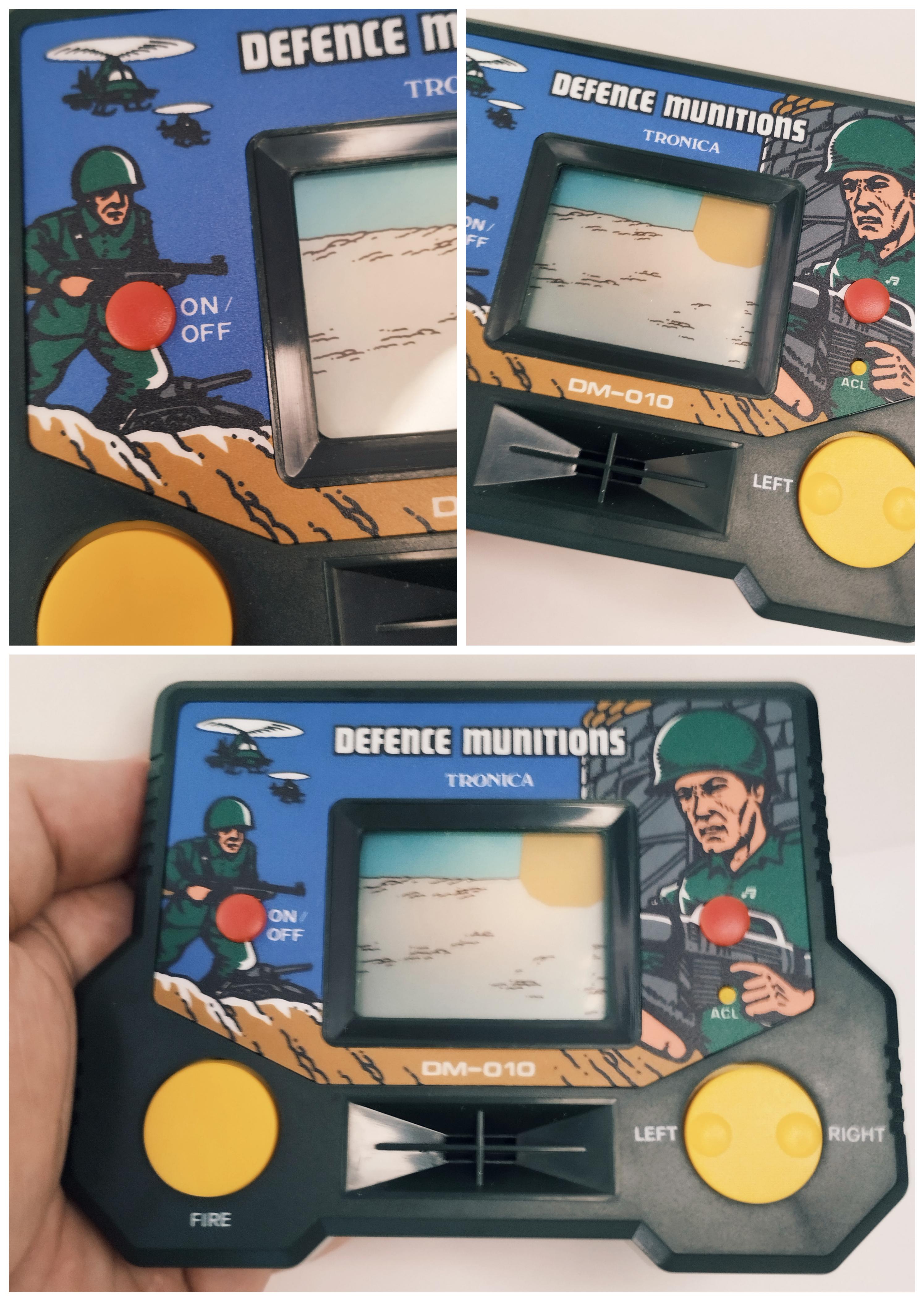 Vintage Tronica Defence Munitions DM-010 LCD Game – Rare Military Retro Handheld