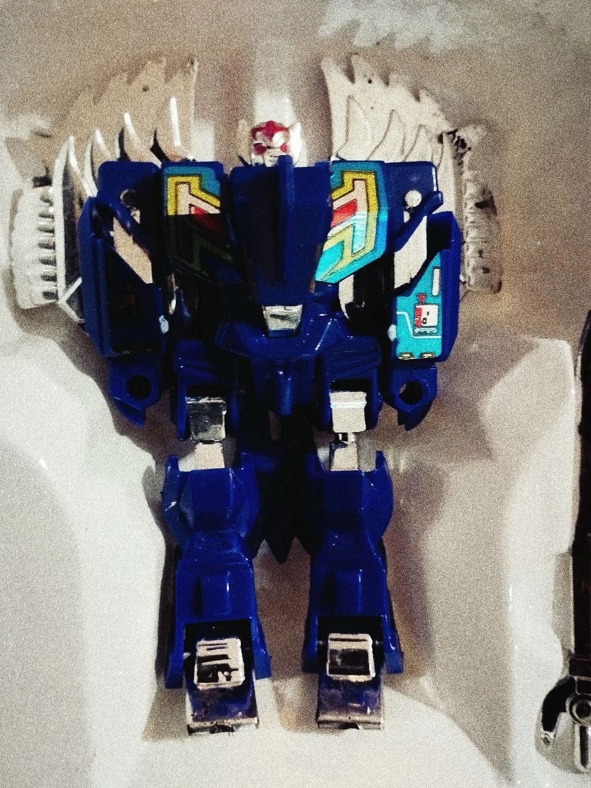 Vintage CONDOR ROBO Transforming Robot Bird Zectron Taiwan Bootleg 80s Rare Diecast Wings Figure