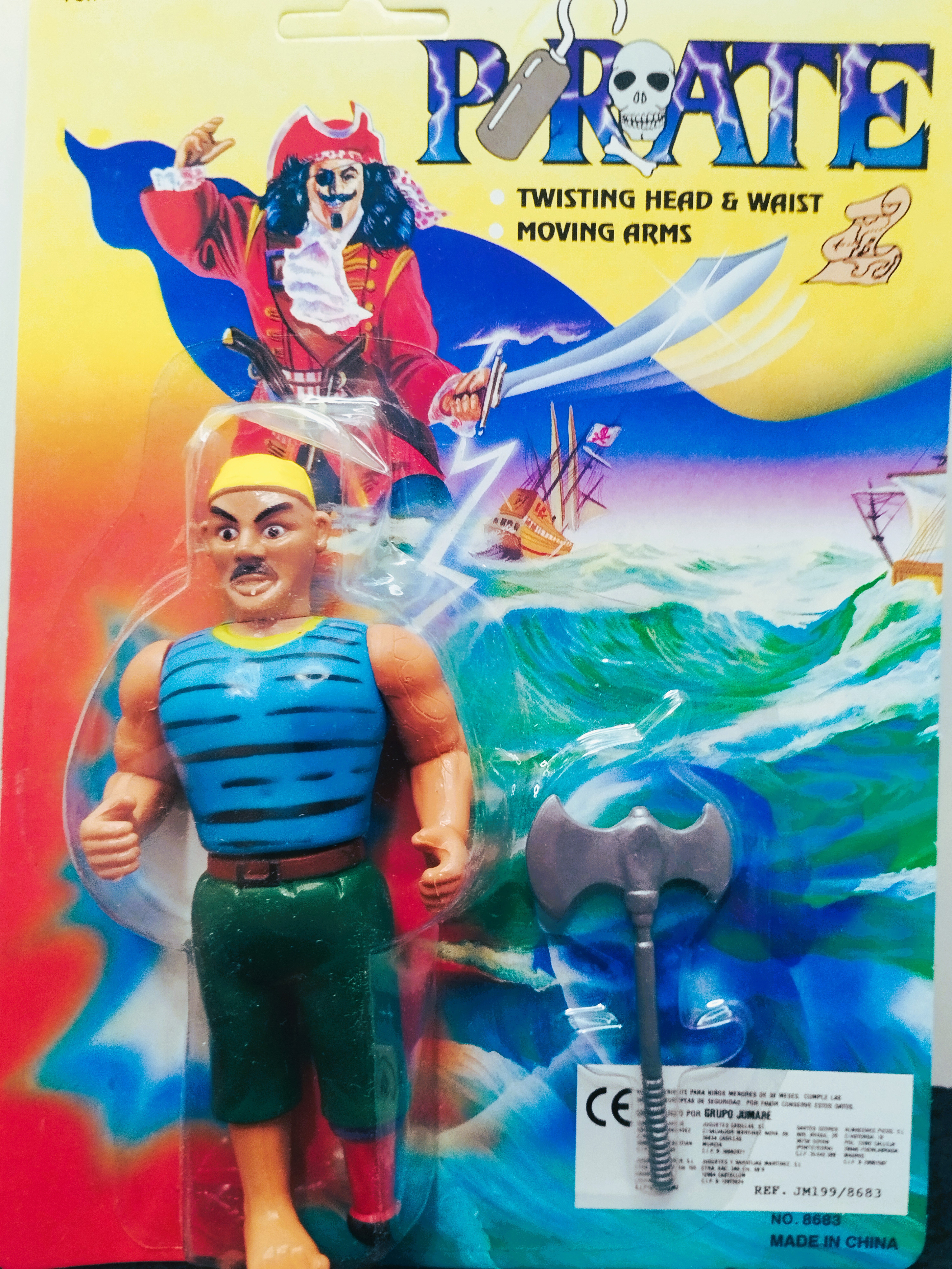 Vintage Pirate Action Figure Bootleg Collection – 6 Sealed Variants