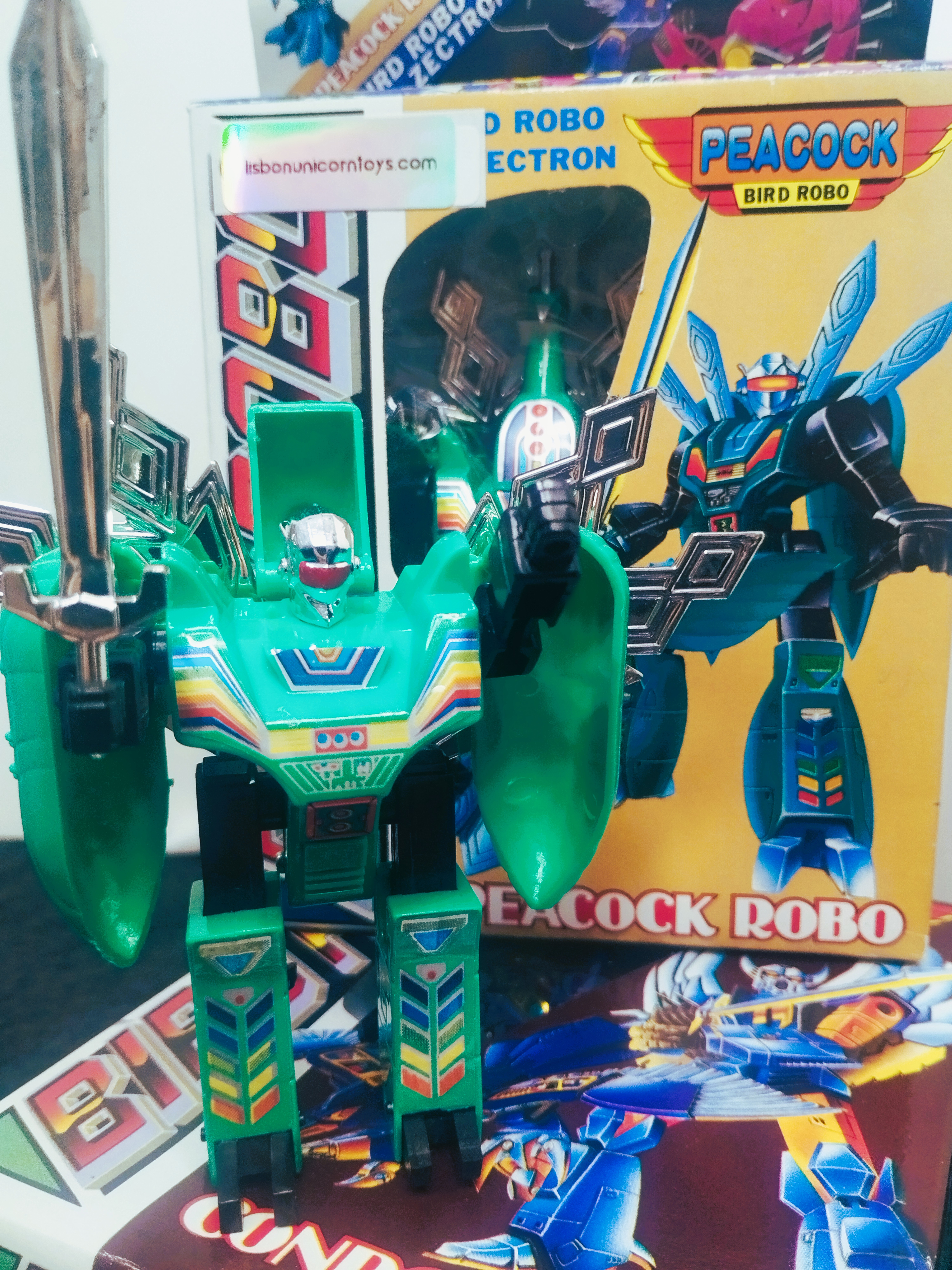 Bird Robot Series Peacock Bat Condor Robot Set Vintage Transforming Figures Mint