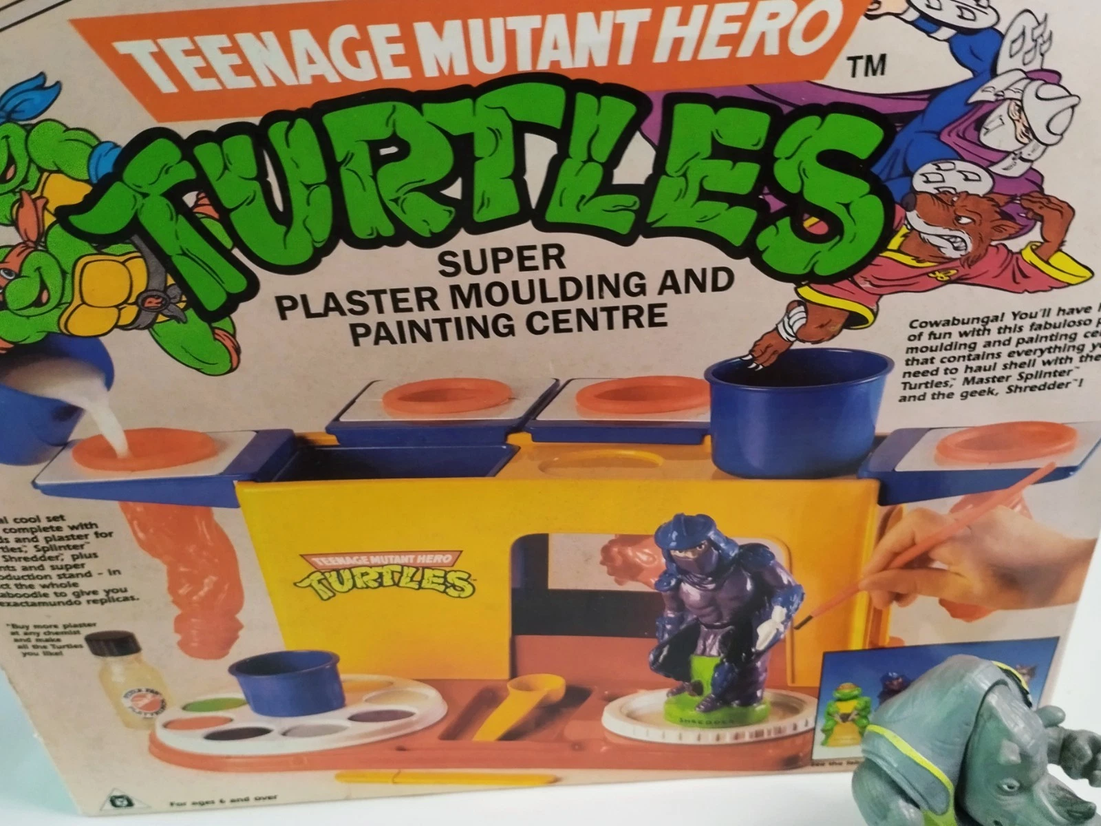 Vintage TMNT Hero Turtles Plaster Moulding Set SEALED 90s Peter Pan Playthings