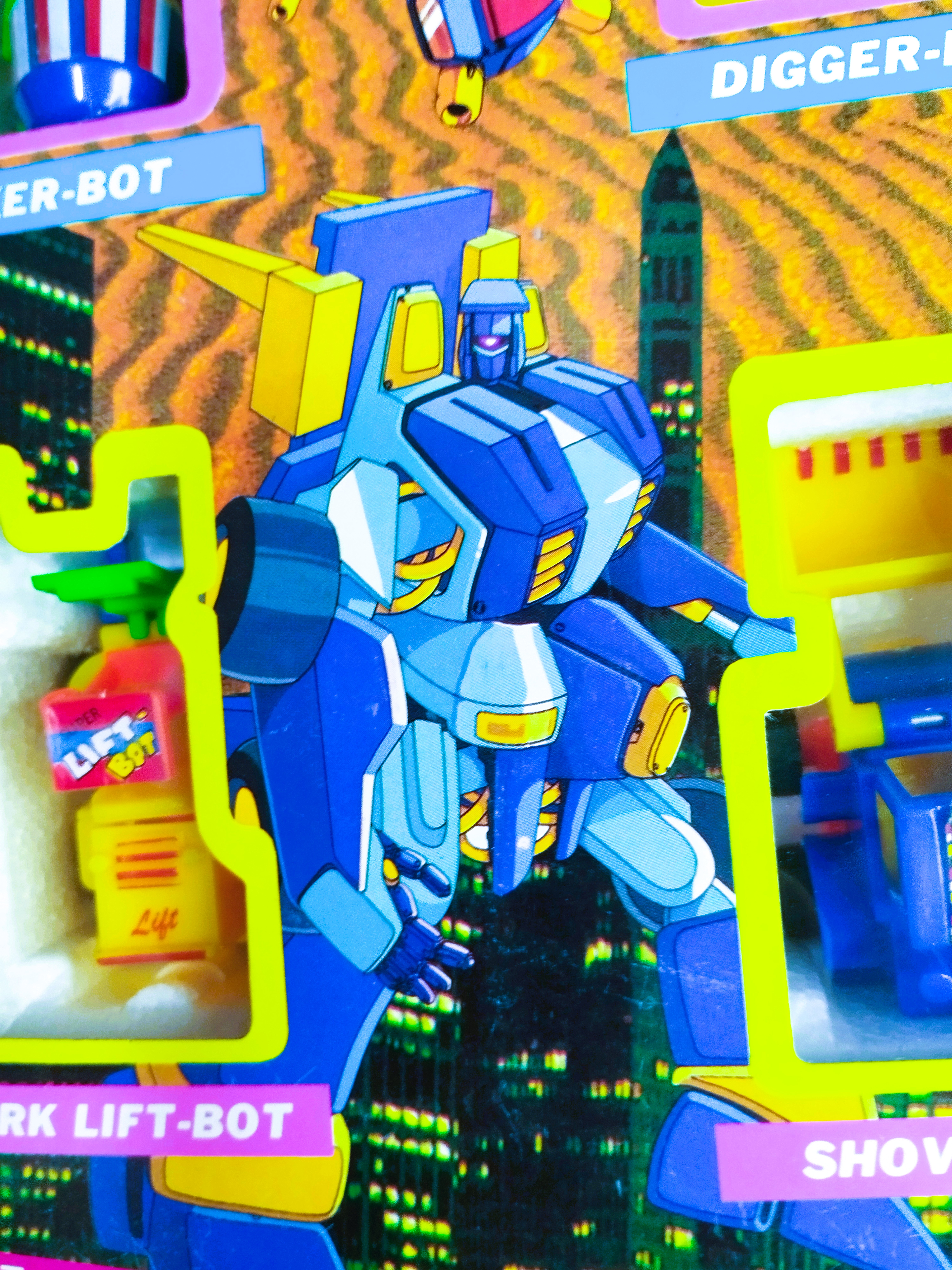 Construction Bot LH-745 Vintage Bootleg Robot Transformable Taiwan Machine Robo Rare