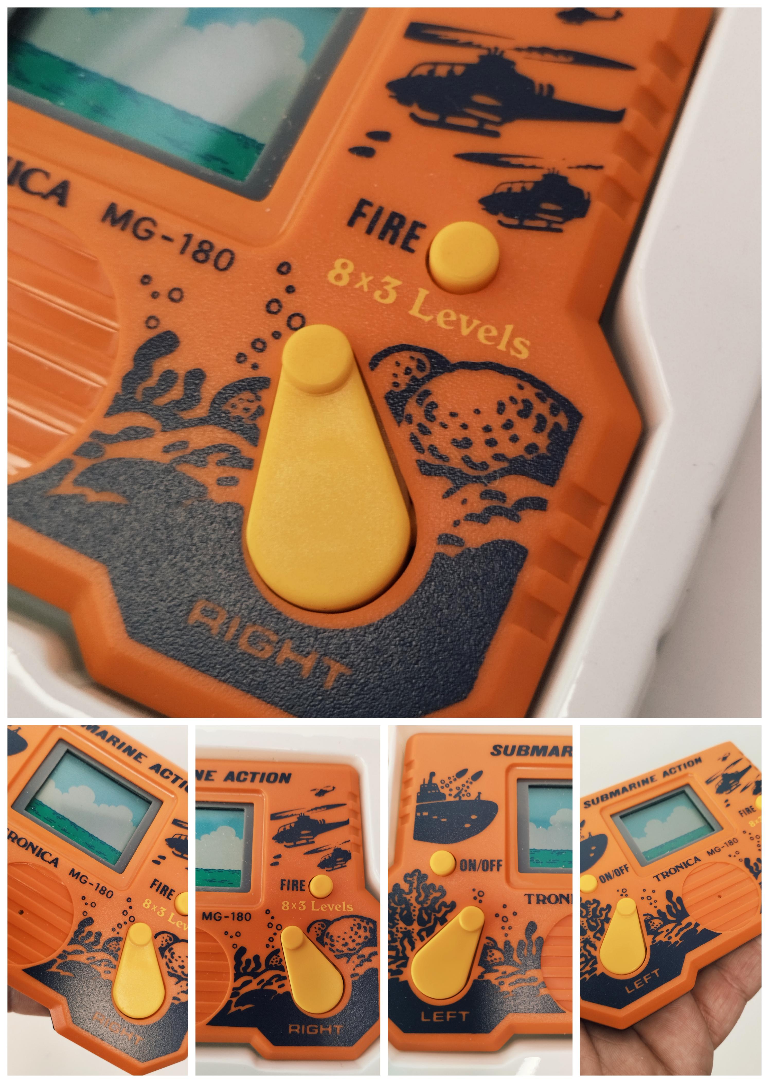 Vintage Tronica Submarine Action MG-180 LCD Game – Rare Retro Handheld 8x3 Levels