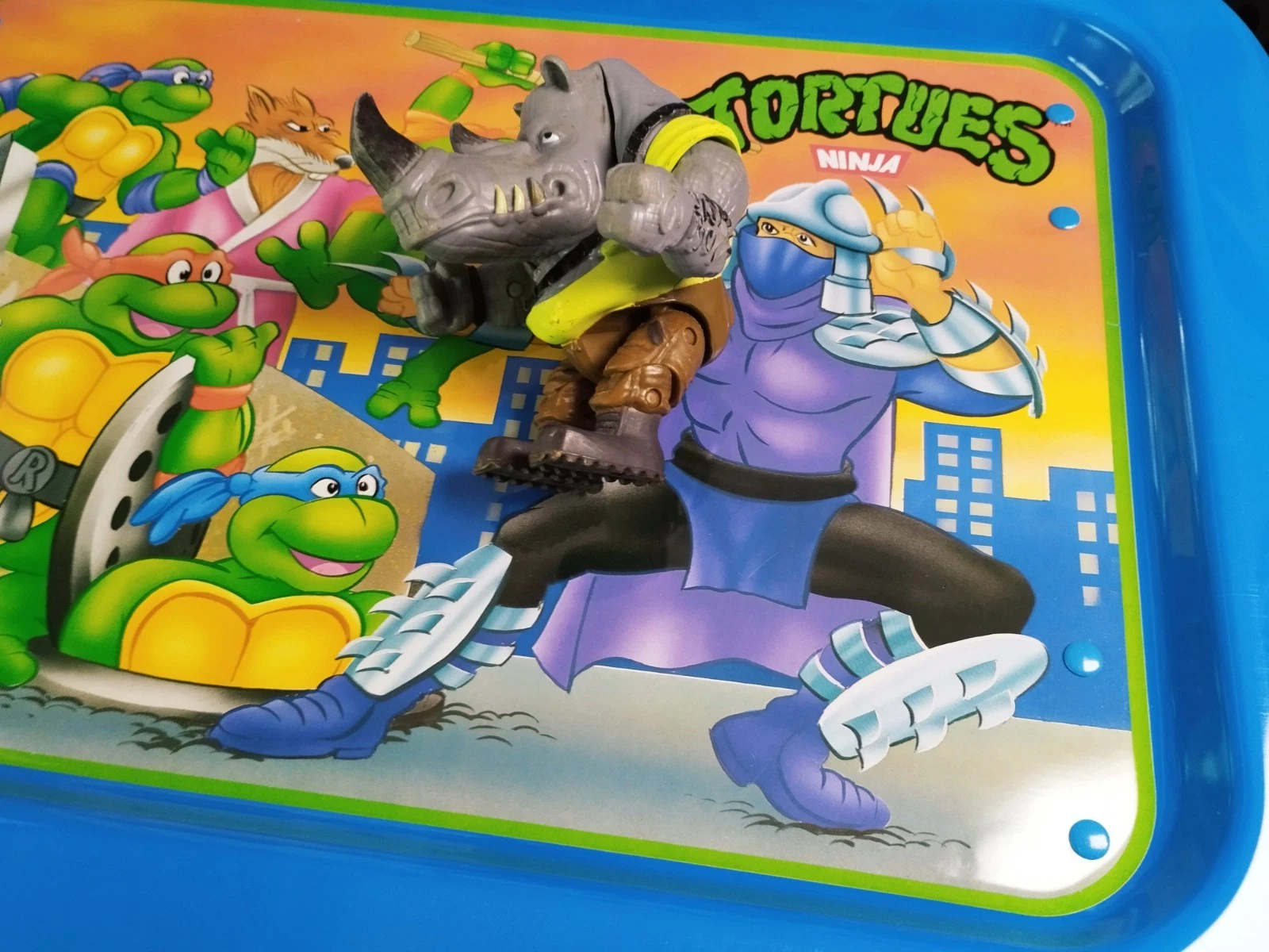 Vintage TMNT Ninja Turtles Lap Tray SEALED 90s Icarus Toys Folding Play Tray 