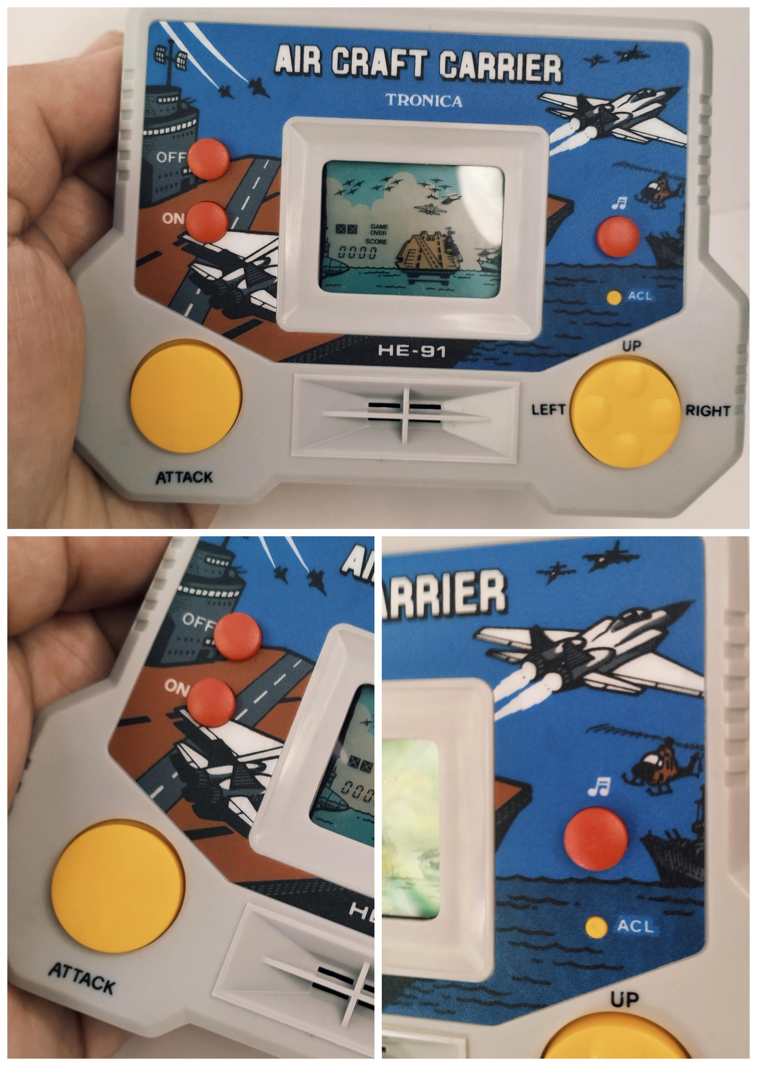 Vintage Tronica Air Craft Carrier HE-91 LCD Game – Iconic Military Retro Handheld