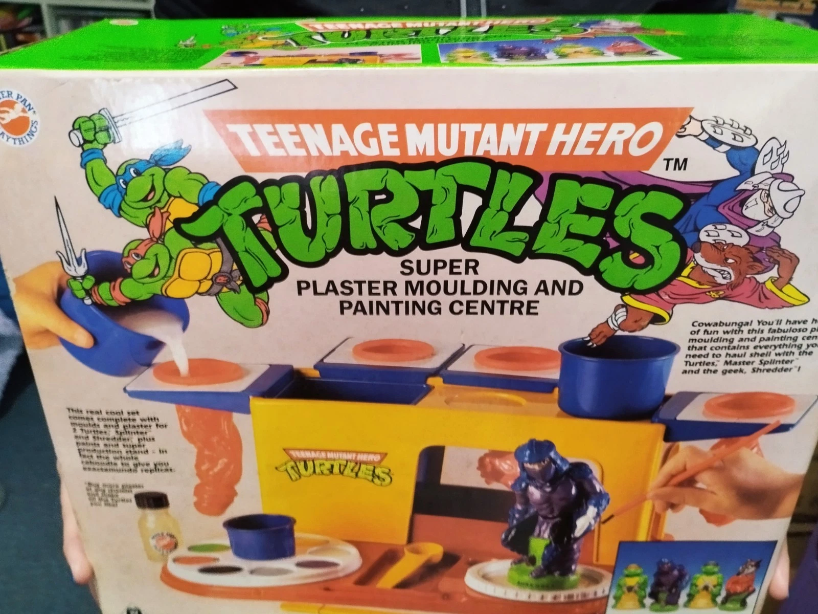 Vintage TMNT Hero Turtles Plaster Moulding Set SEALED 90s Peter Pan Playthings