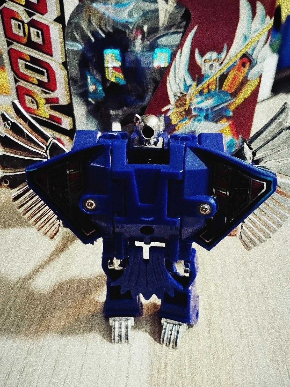 Vintage CONDOR ROBO Transforming Robot Bird Zectron Taiwan Bootleg 80s Rare Diecast Wings Figure
