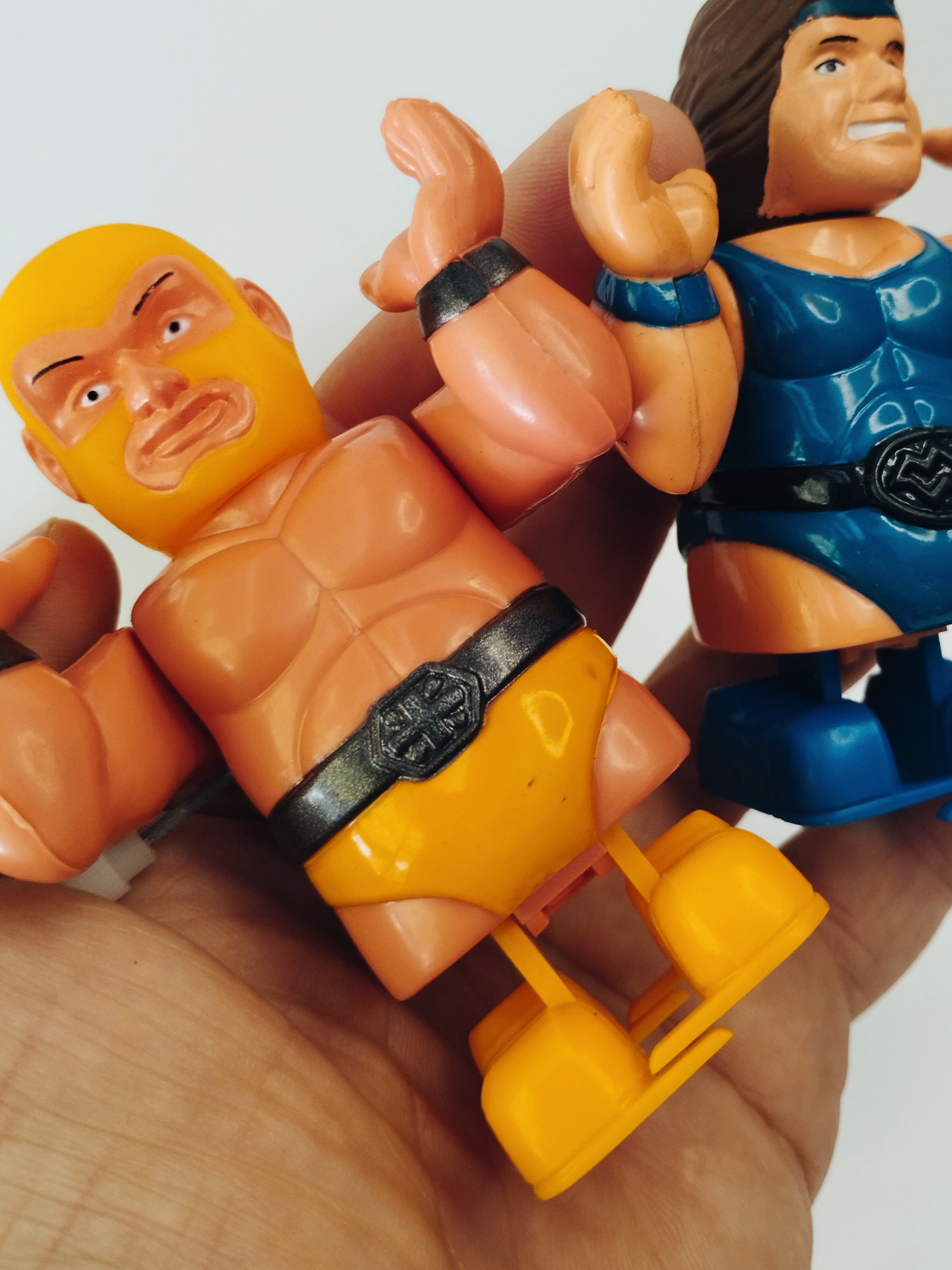 Vintage Bootleg Wrestling Ring Wind-Up Toy Set – World Champion Series NOS