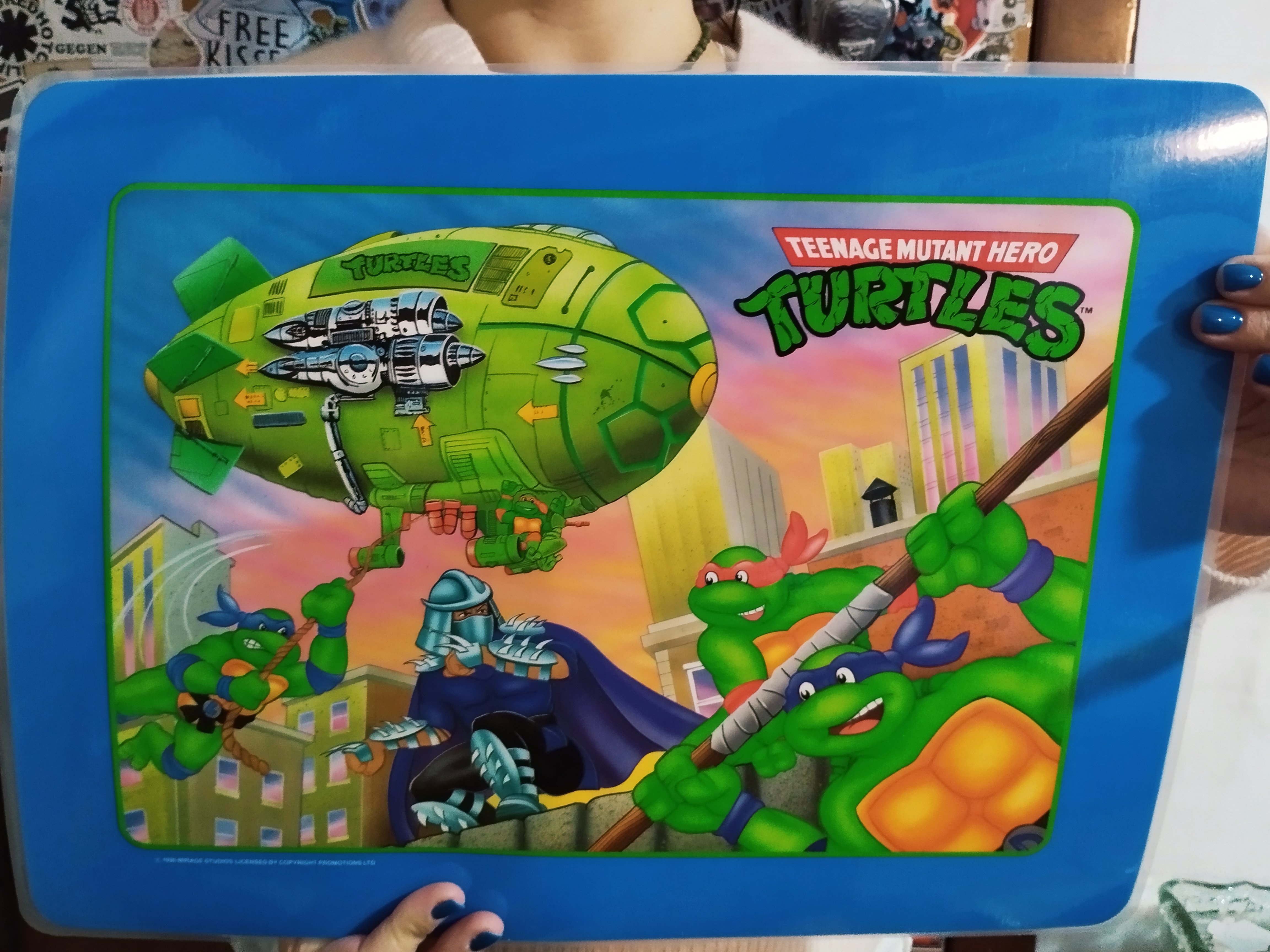 Complete Scene Set — TMNT Bootleg Placemats (4 Variants, Style Vintage) 