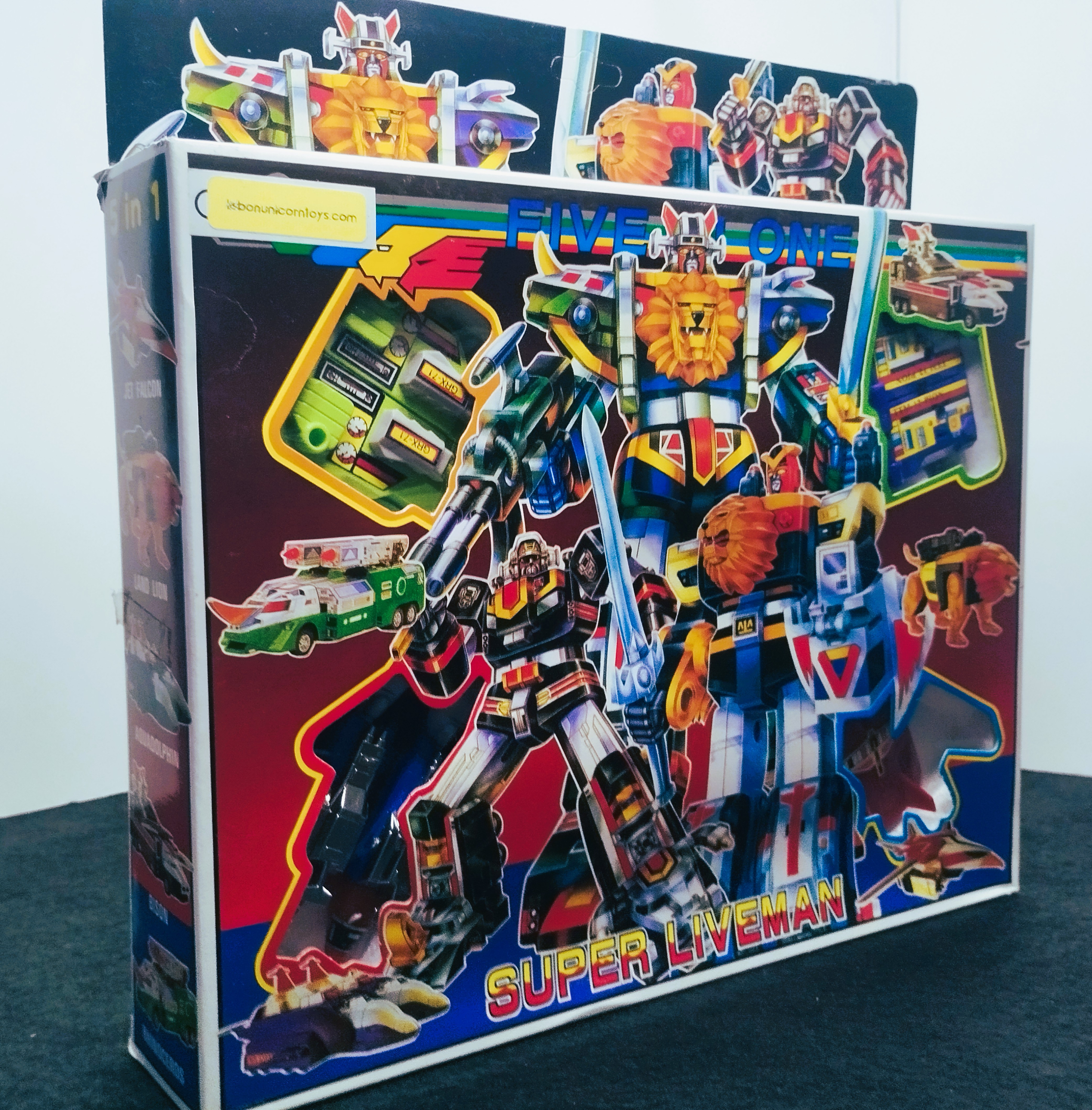 Super Liveman Five-One Robot Vintage Bootleg 80s Toy MINT Complete Boxed