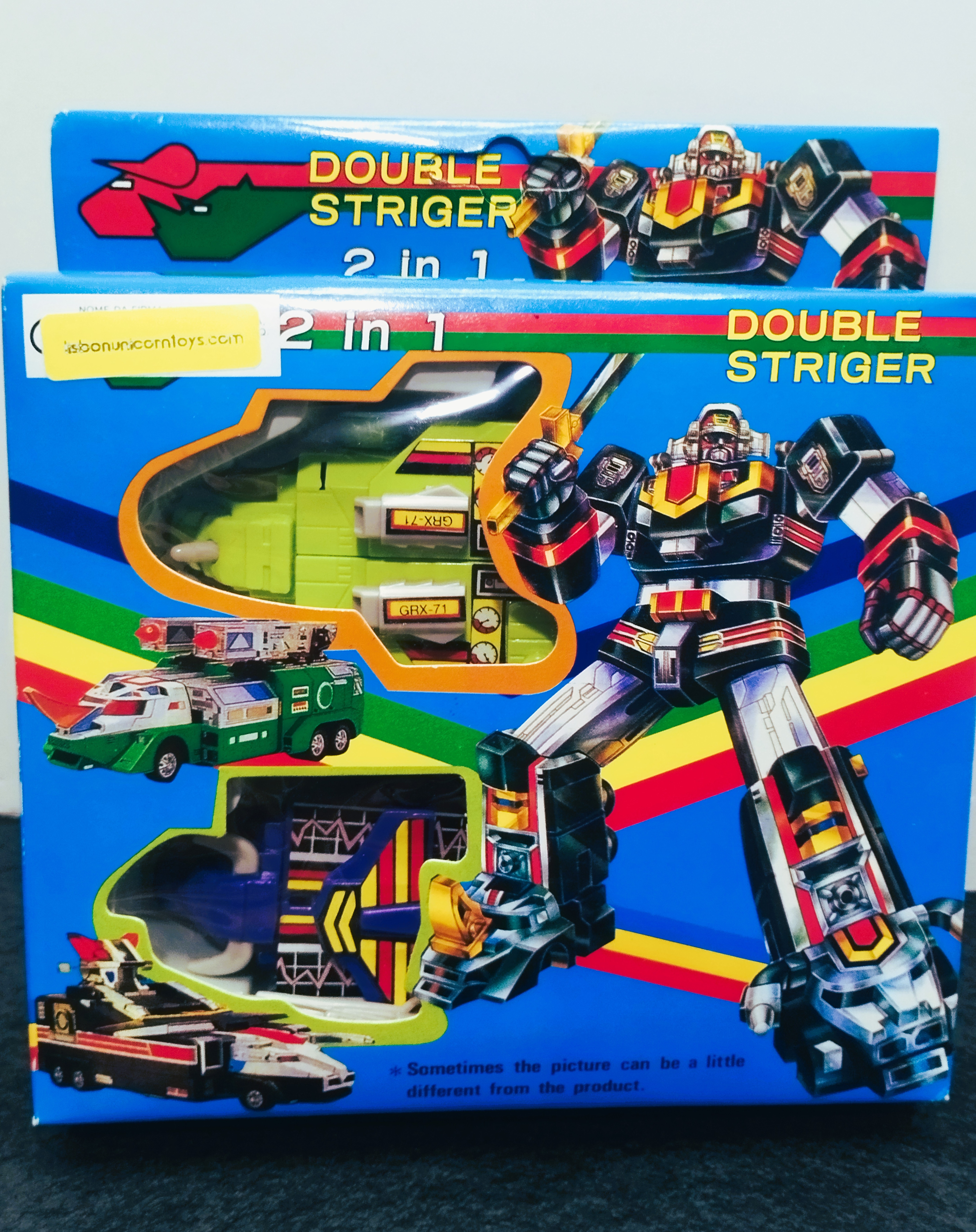 Vintage BOOTLEG Voltron Style Robot “Double Striger” 2 in 1 Taiwan MIB Rare