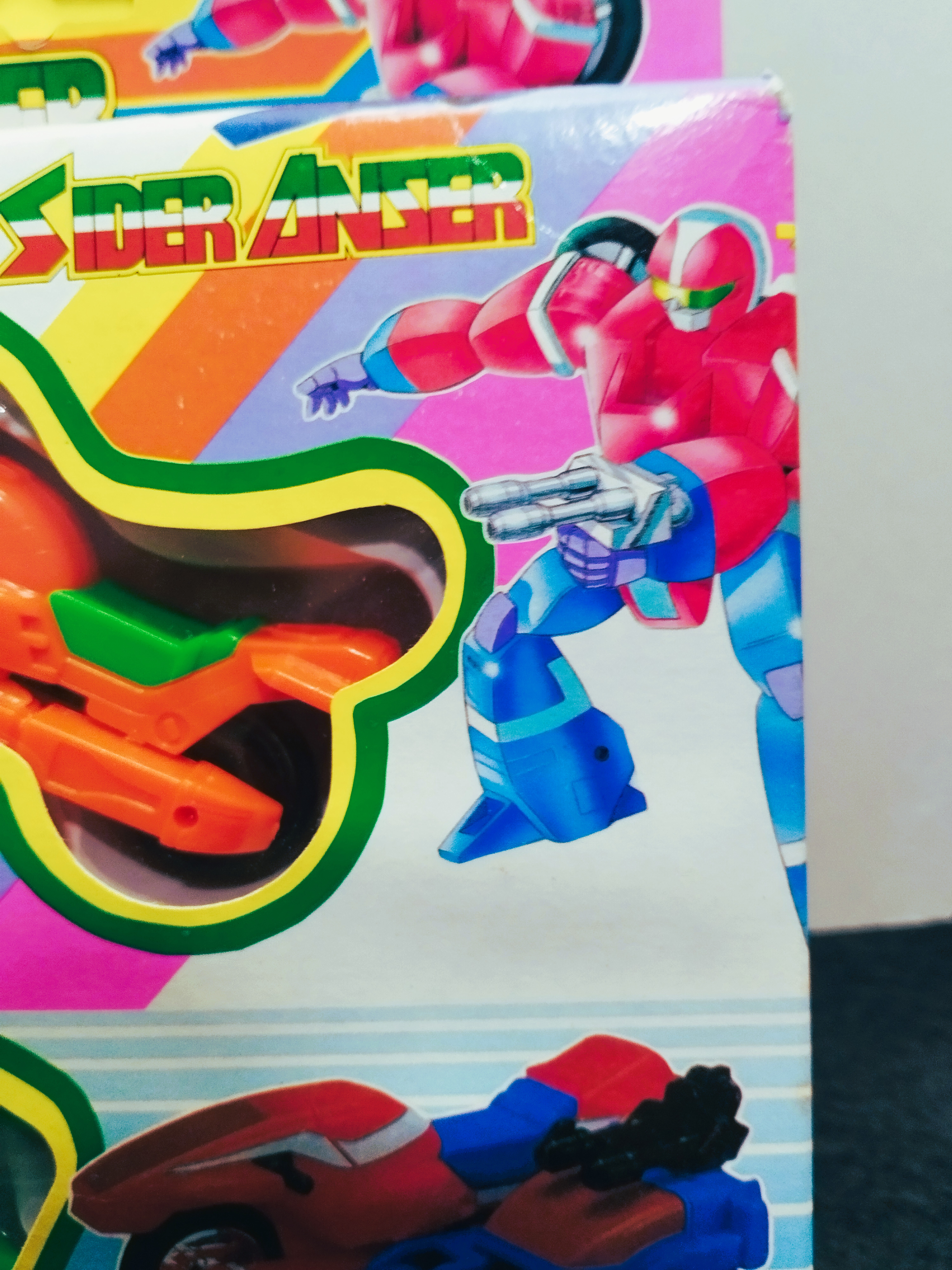 Vintage Super Racer BW-2 Machinerobo Series Motorcycle Transformer Bootleg Boxed