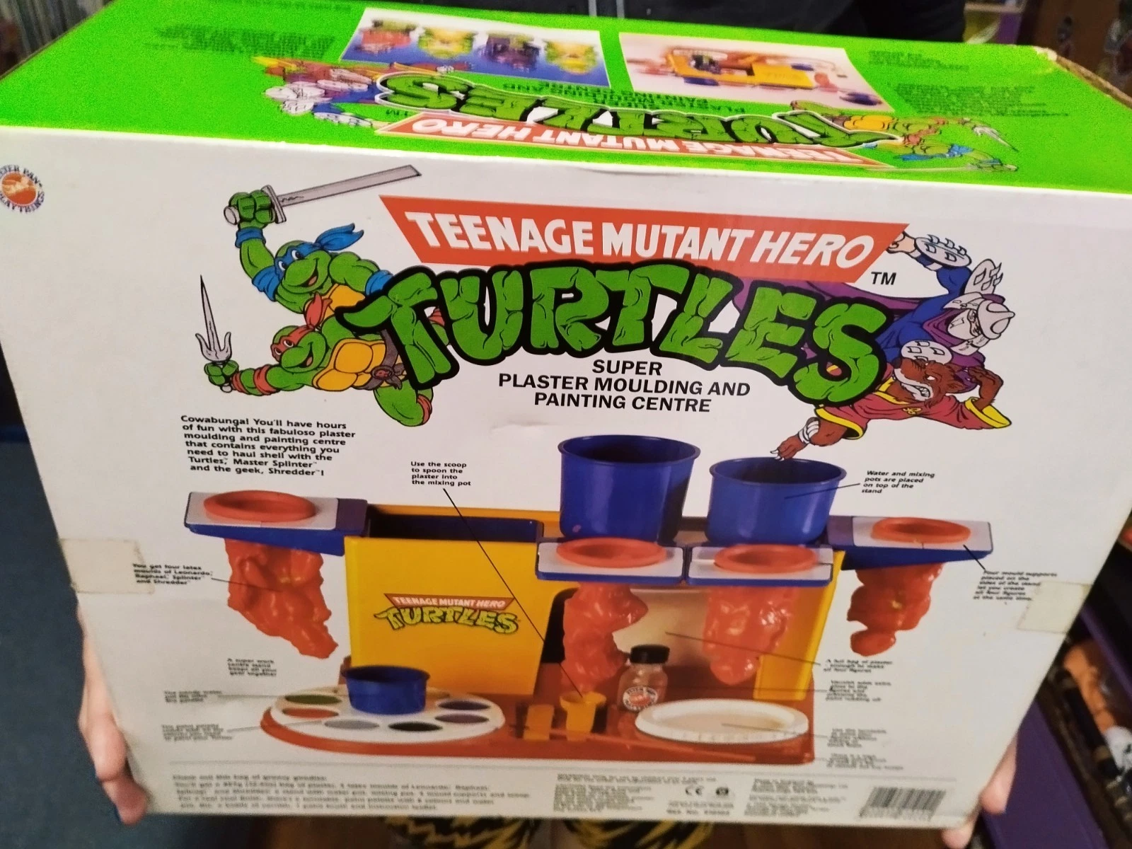 Vintage TMNT Hero Turtles Plaster Moulding Set SEALED 90s Peter Pan Playthings