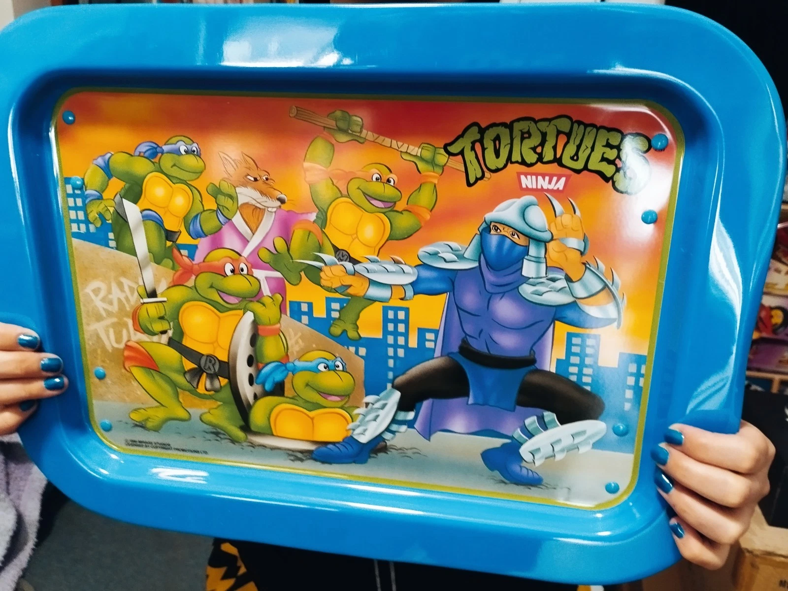 Vintage TMNT Ninja Turtles Lap Tray SEALED 90s Icarus Toys Folding Play Tray 