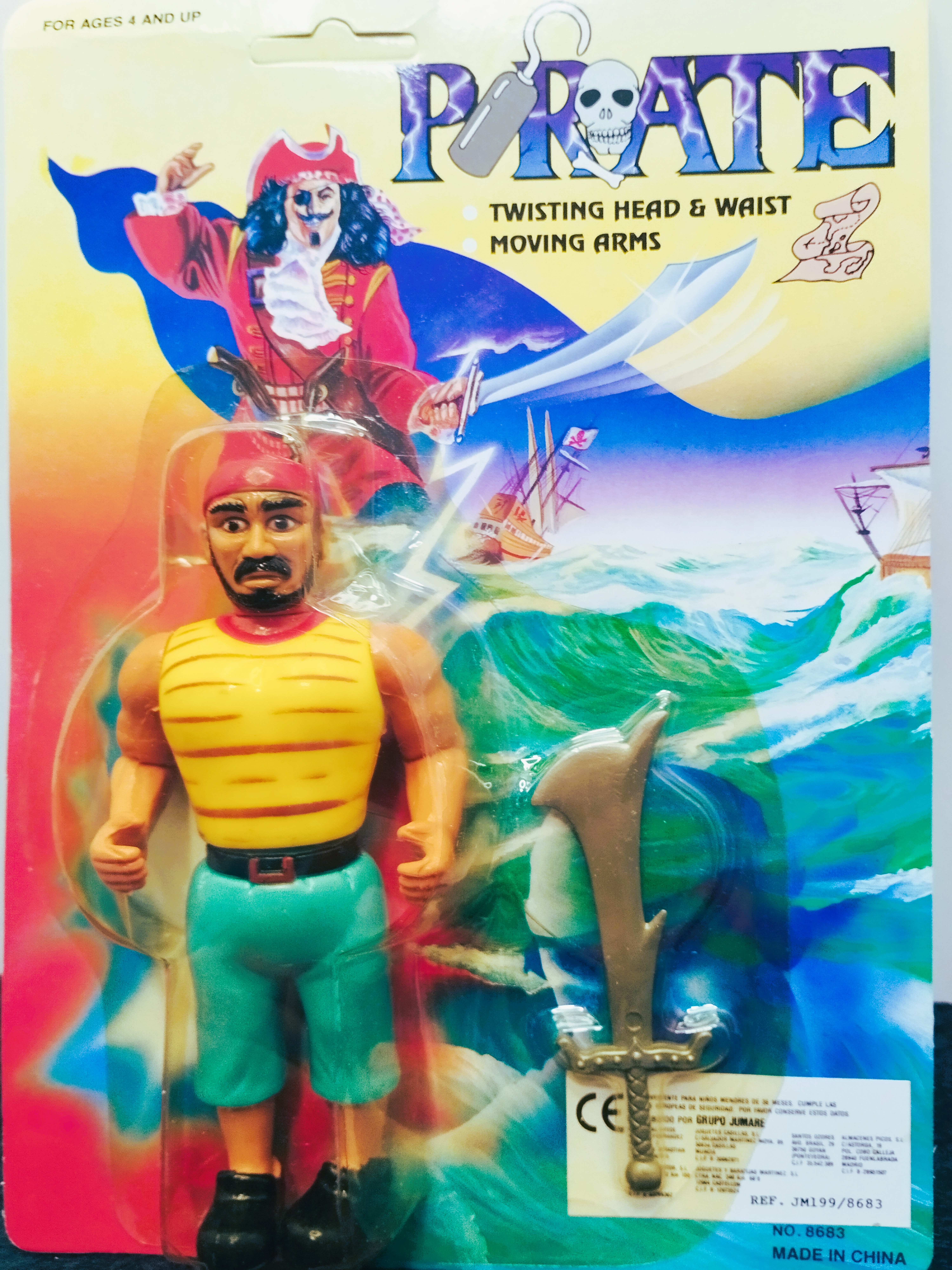 Vintage Pirate Action Figure Bootleg Collection – 6 Sealed Variants