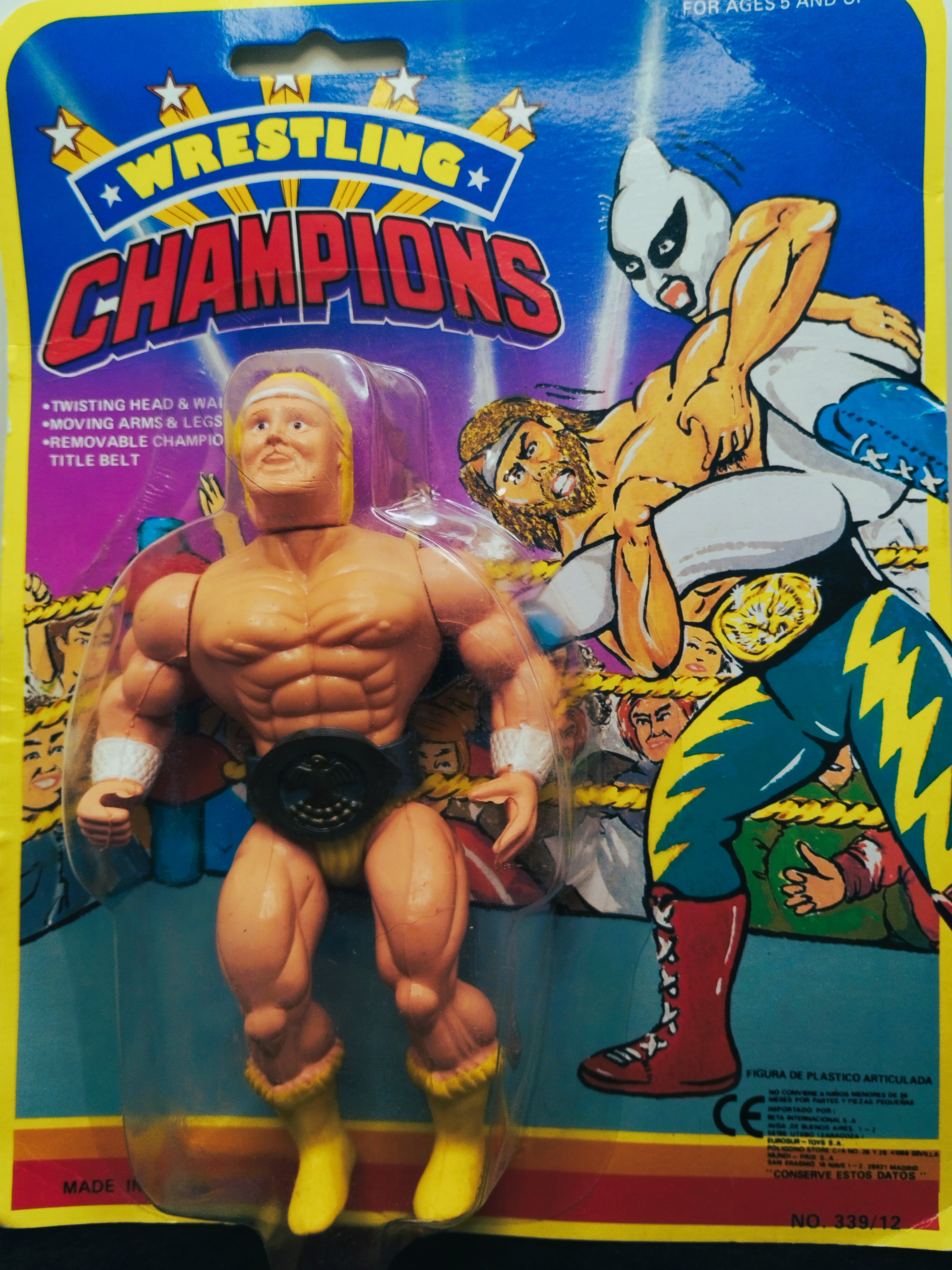 Wrestling Champions – Vintage Bootleg Wrestling Figures (Complete Set of 6 Models)