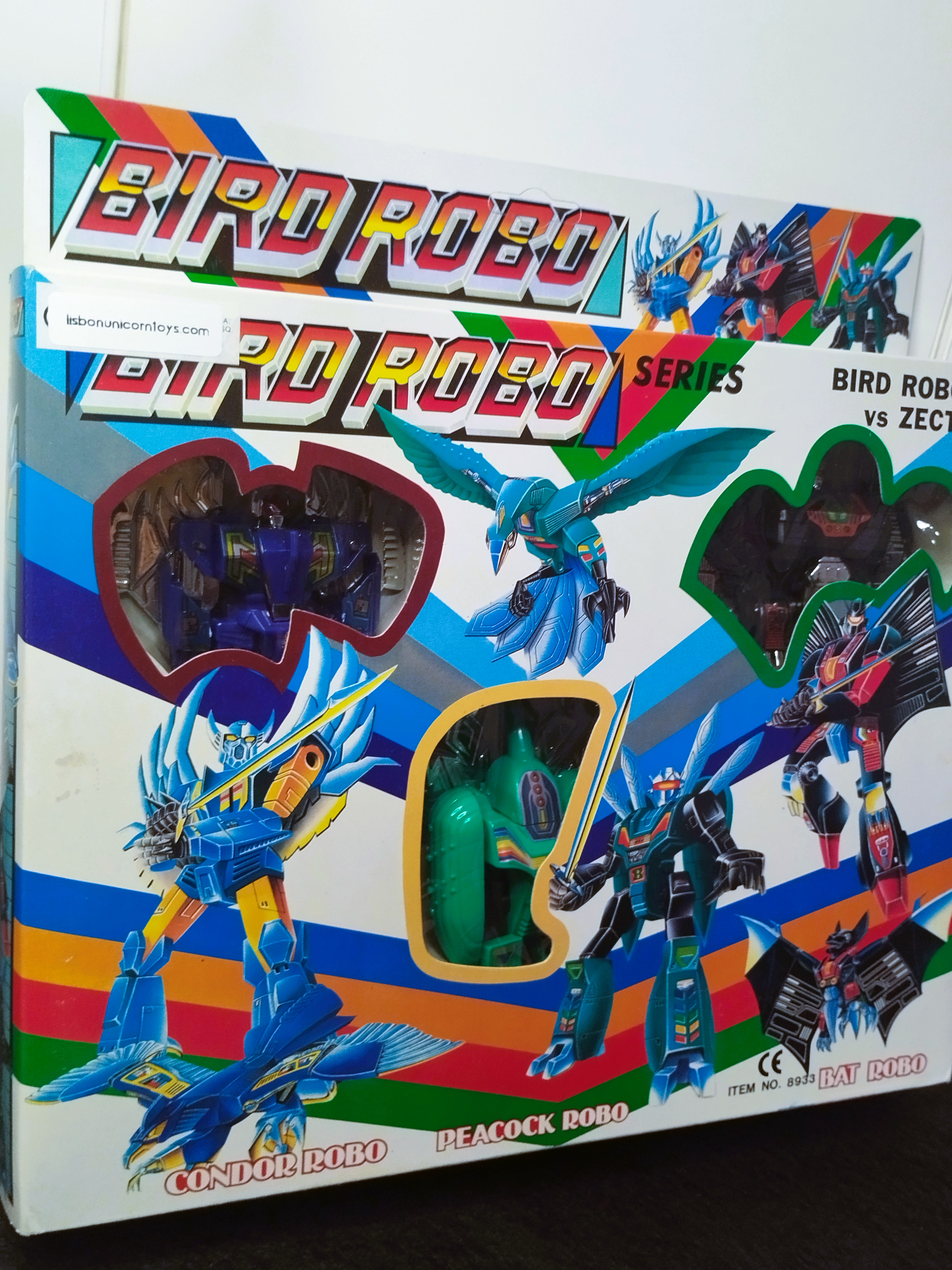 Bird Robot Series Peacock Bat Condor Robo Set Vintage Transforming Figures Mint