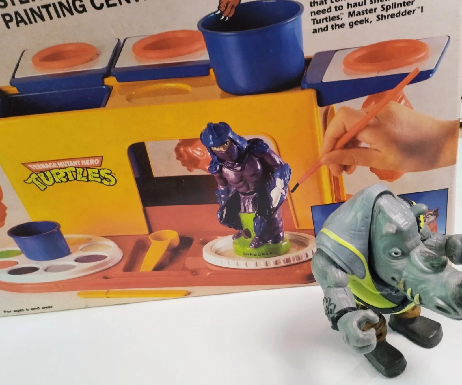 Vintage TMNT Hero Turtles Plaster Moulding Set SEALED 90s Peter Pan Playthings