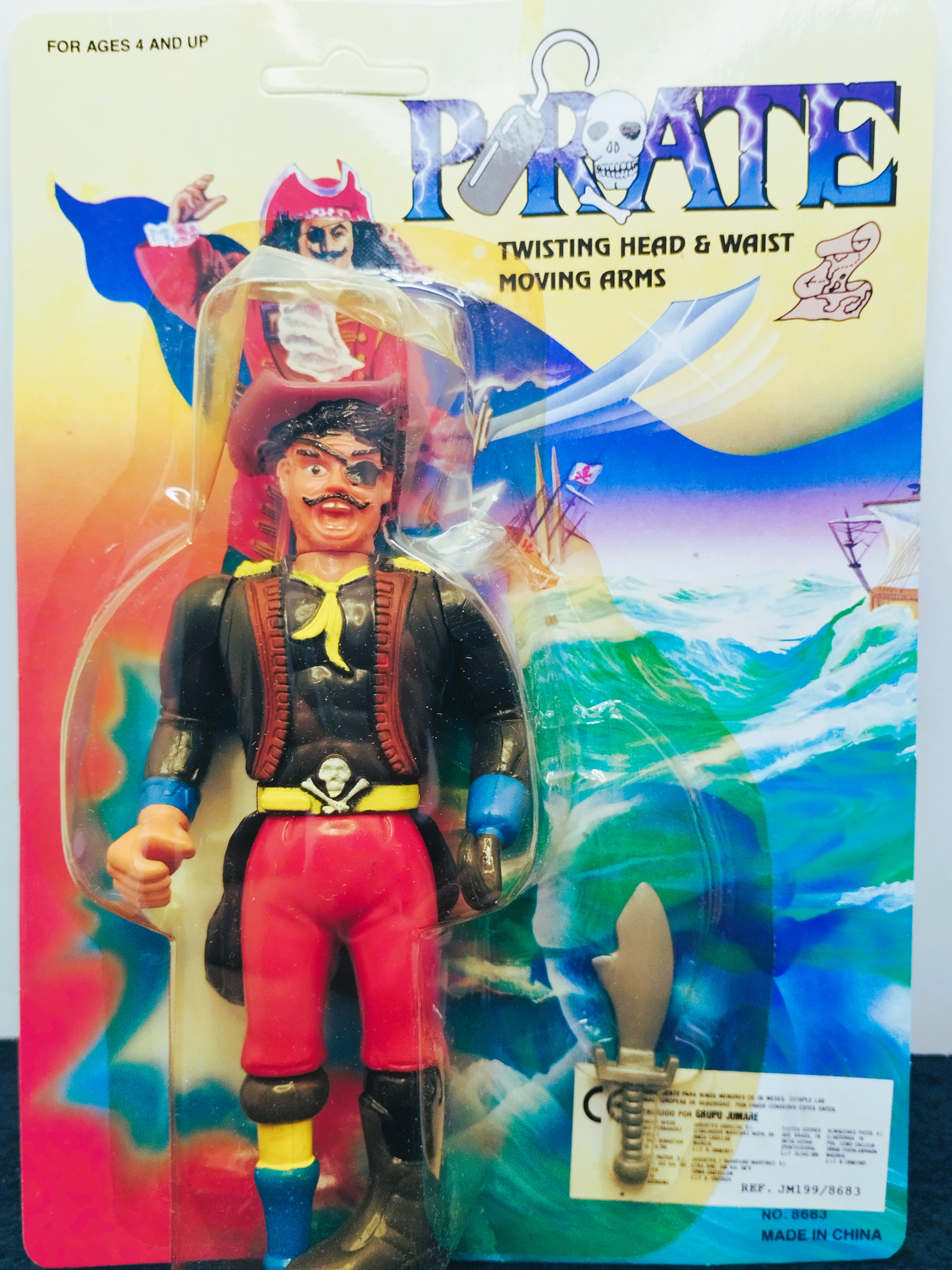 Vintage Pirate Action Figure Bootleg Collection – 6 Sealed Variants