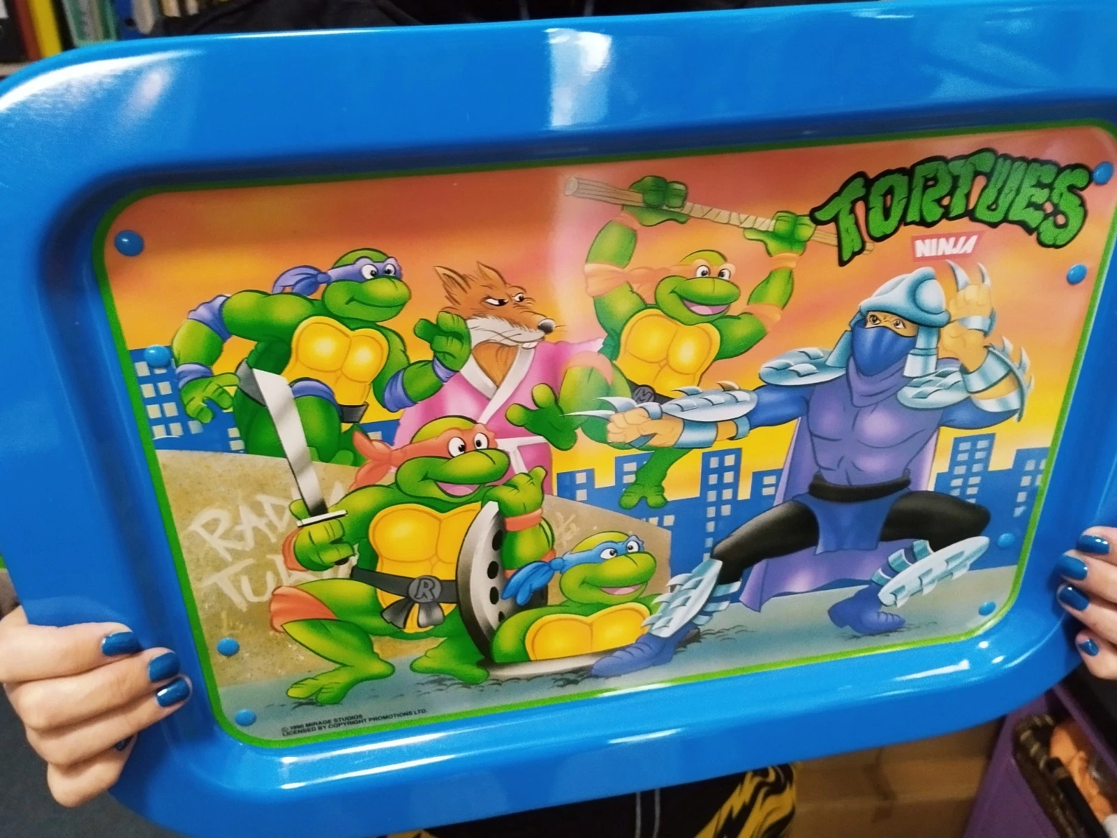Vintage TMNT Ninja Turtles Lap Tray SEALED 90s Icarus Toys Folding Play Tray 