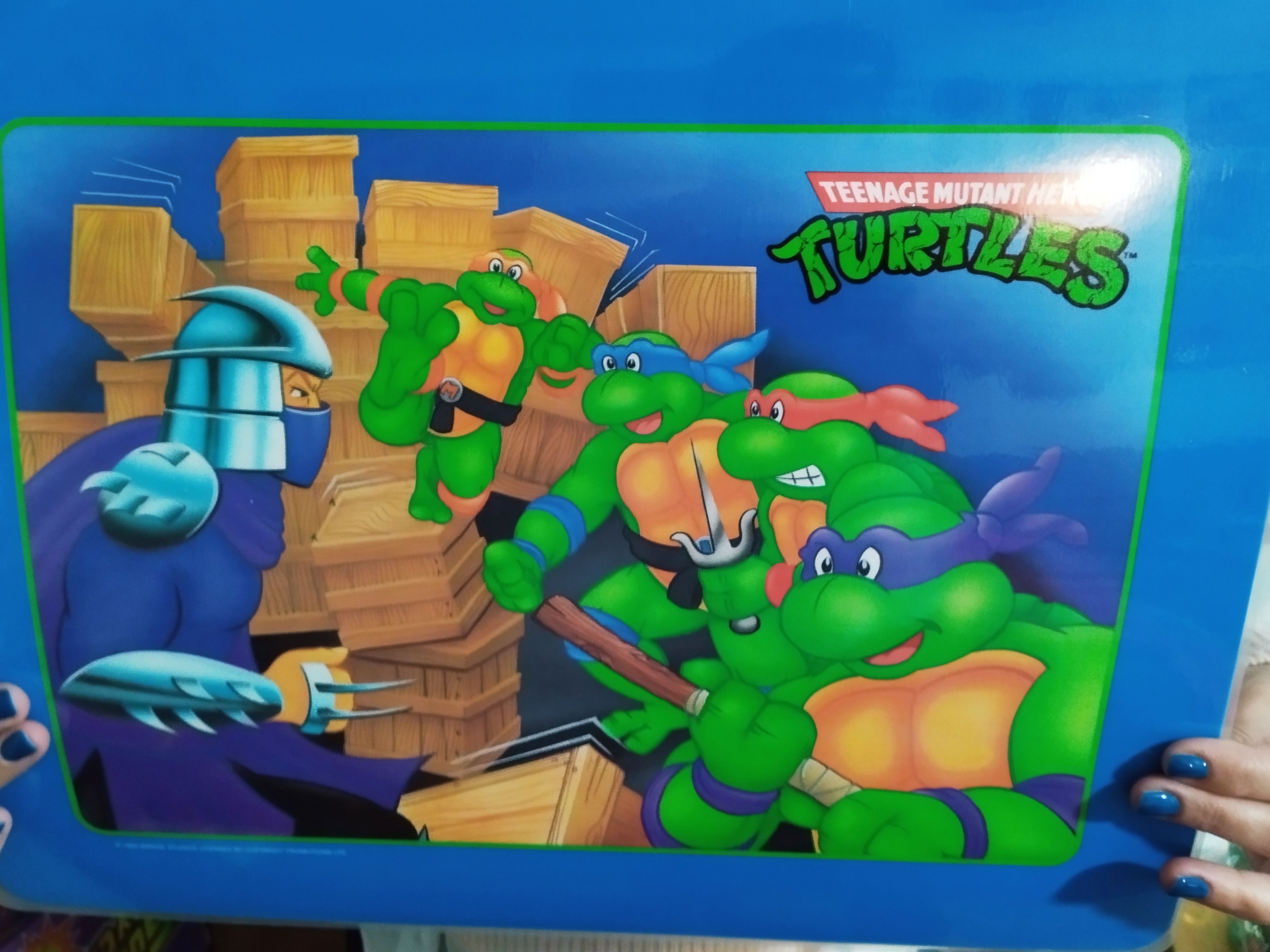 Complete Scene Set — TMNT Bootleg Placemats (4 Variants, Style Vintage) 