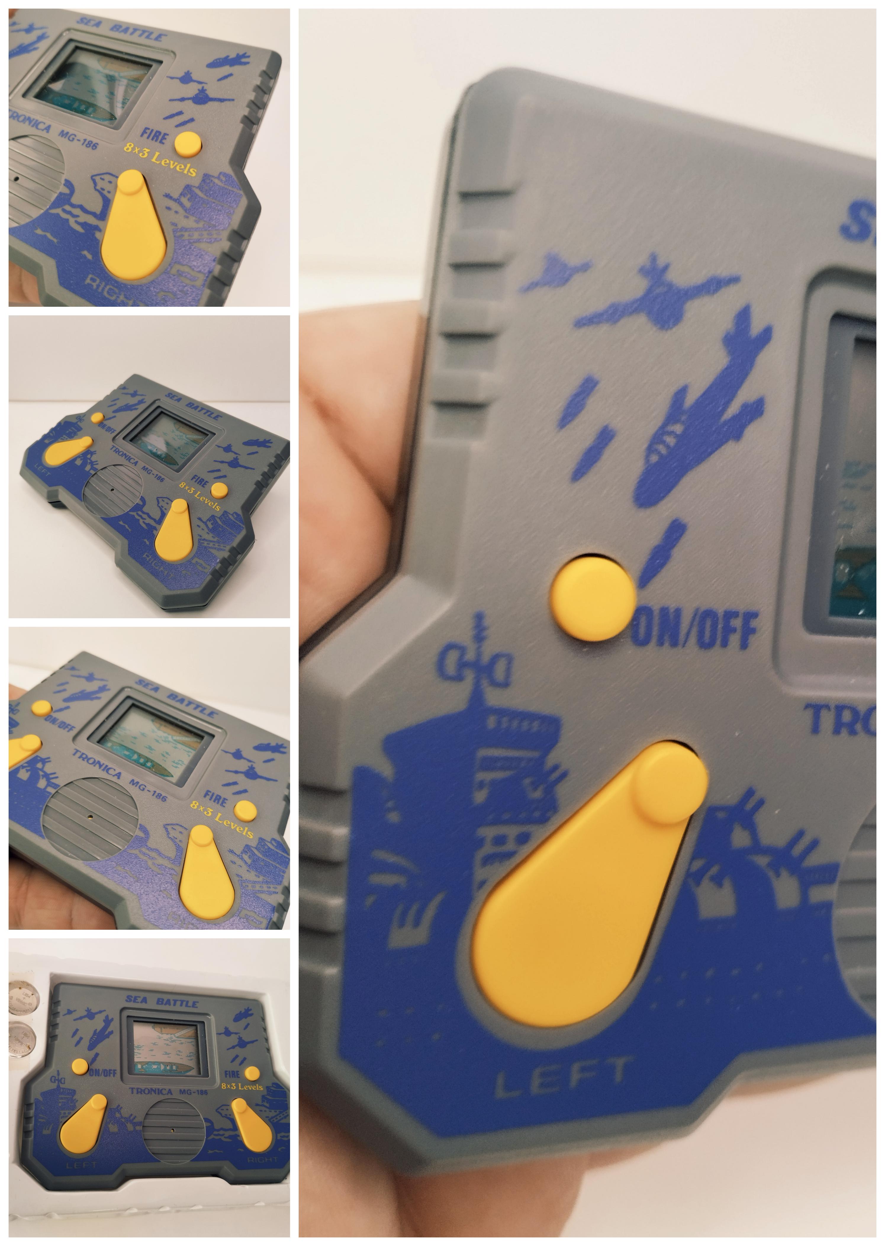 Vintage Tronica Sea Battle MG-186 LCD Game – Rare Naval Retro Handheld 8x3 Levels
