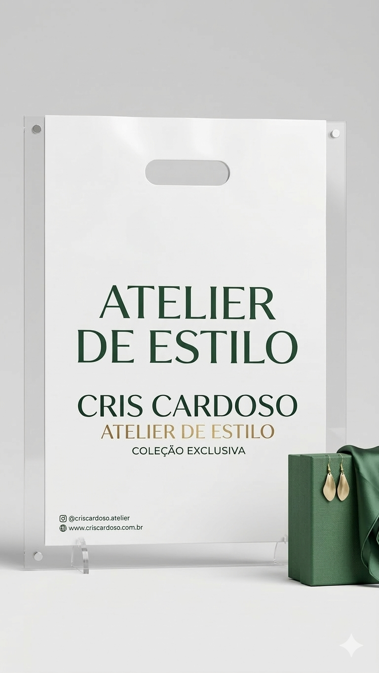 Sacola Plástica Alça Vazada 35x50 cm - MILHEIRO