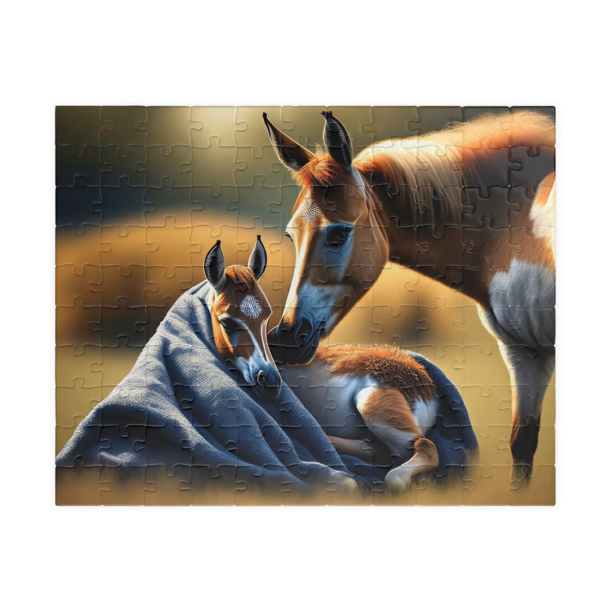 Mother and Baby Horses Jigsaw Puzzle